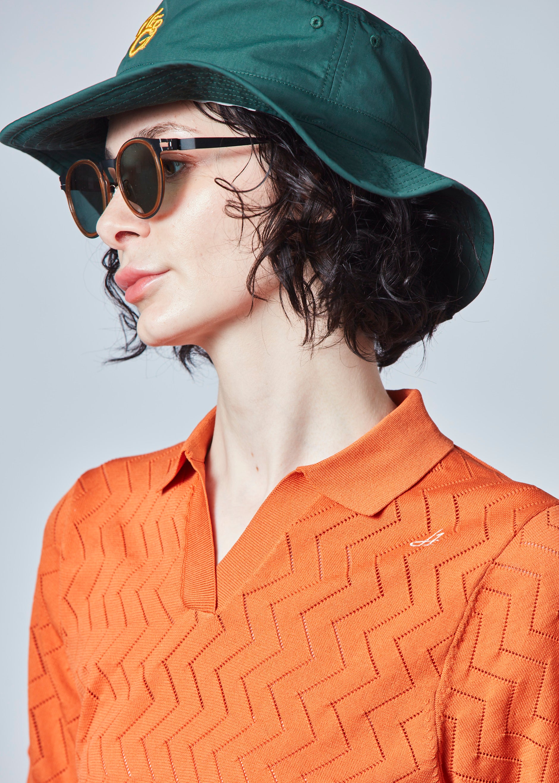 【NEW】スキッパーメッシュニットポロ