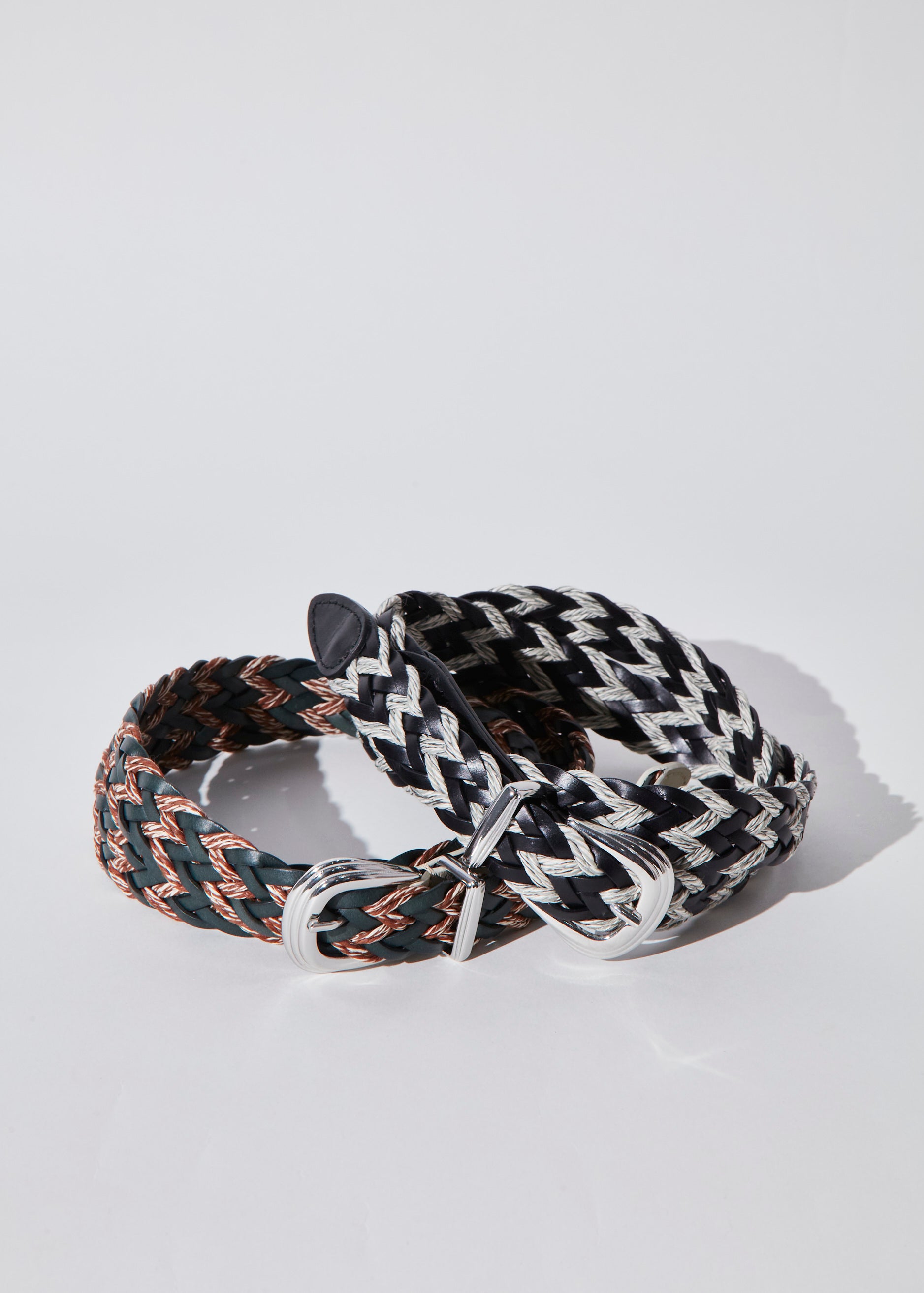 【NEW】LEATHER SLIM MESH BELT