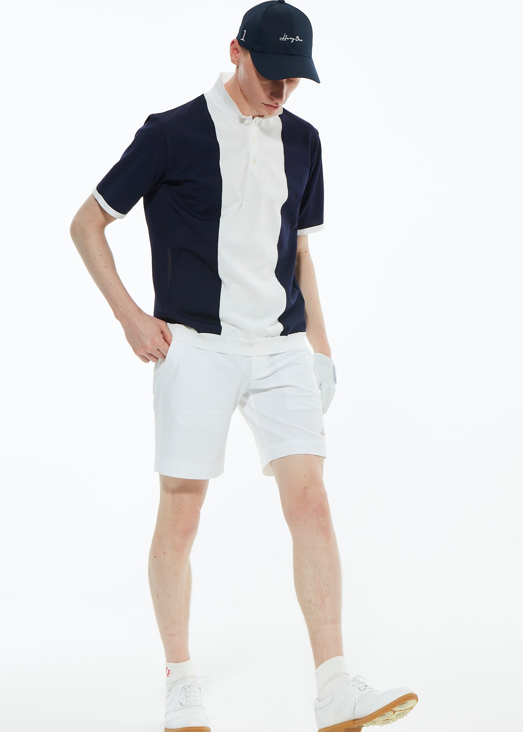 LIGHT BIG STRIPE KNIT POLO