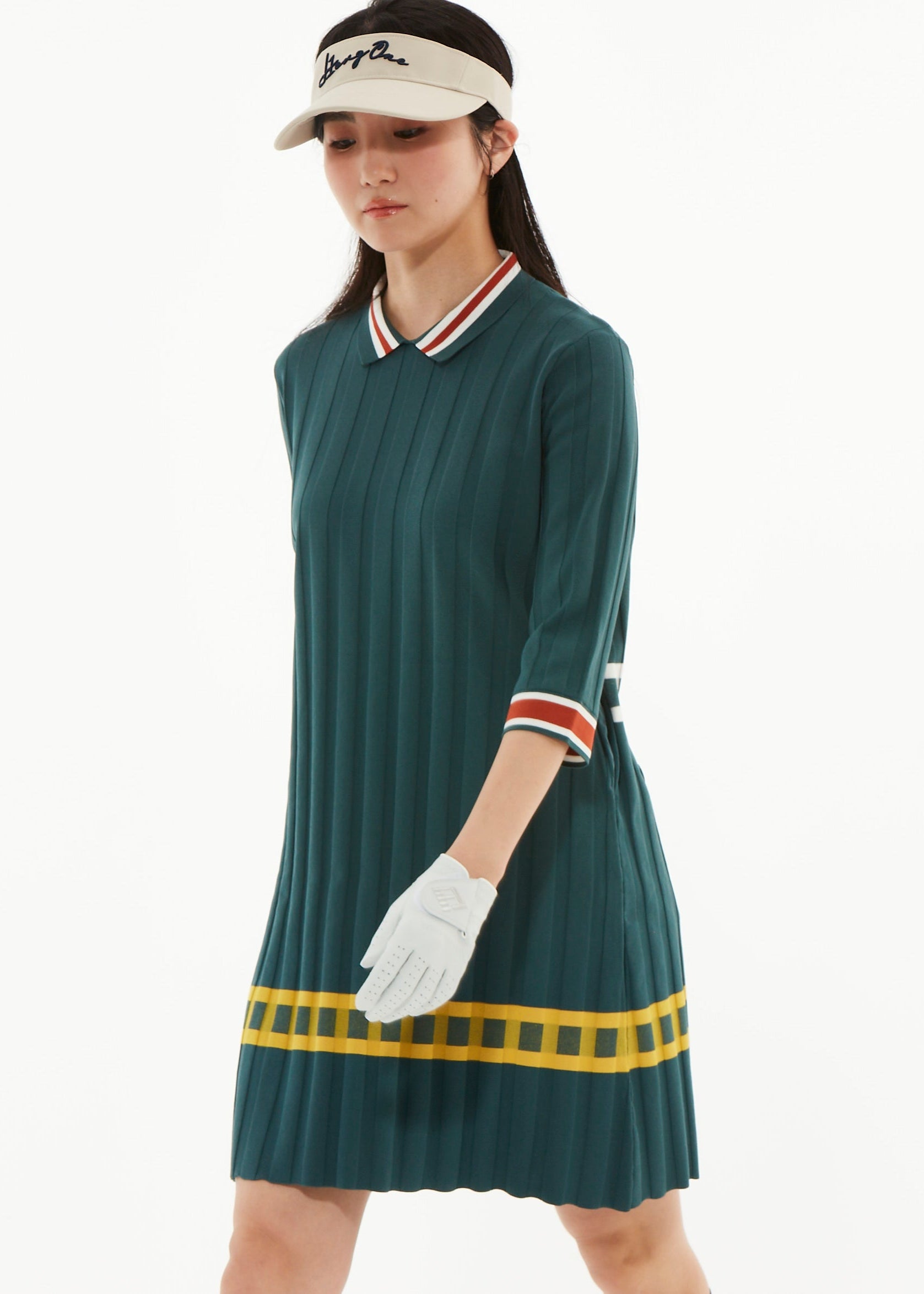 LIGHT WIDE RIBBED KNIT ONE-PIECE