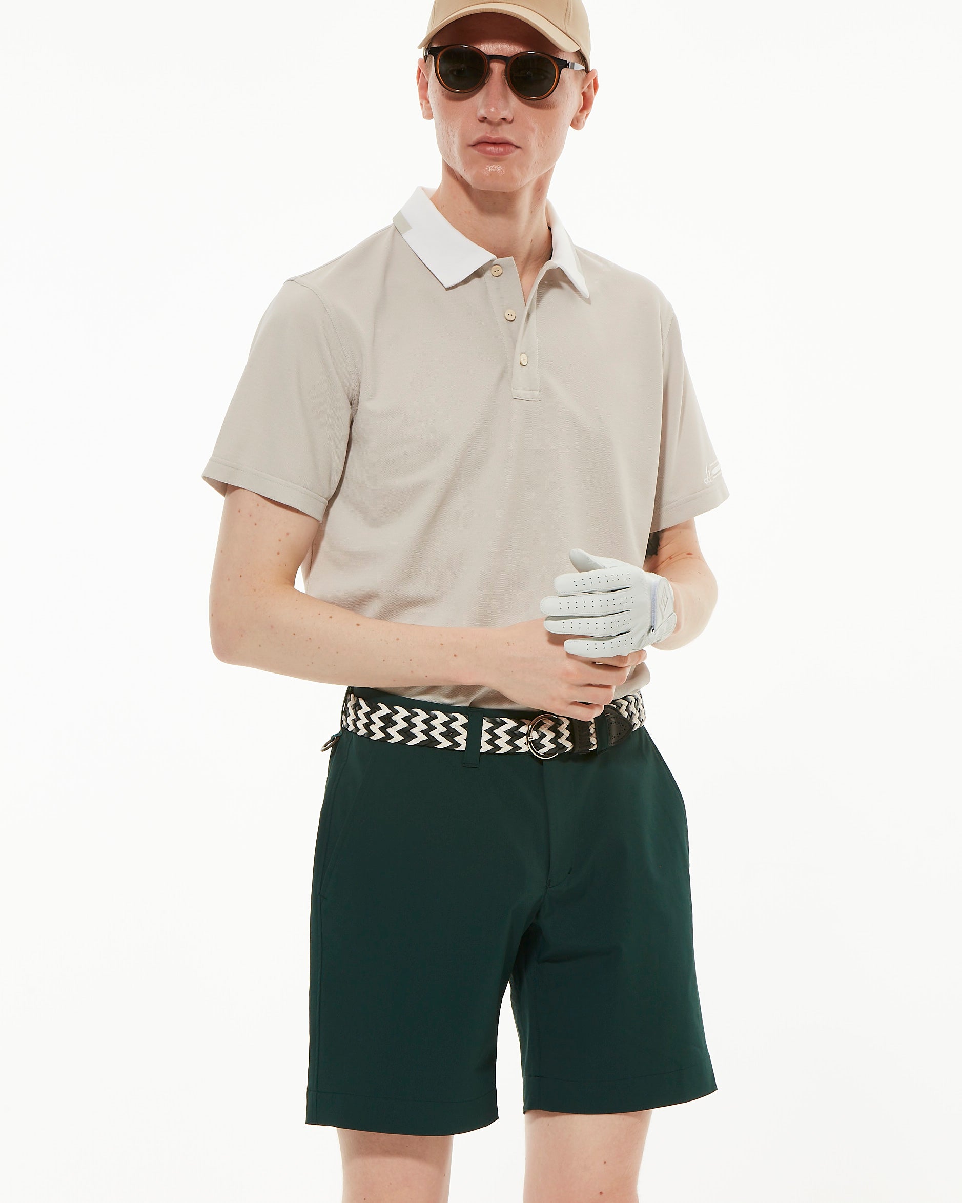 【2025 NEW】PRINT COLLOR &THREE-LINE H EMBROIDERY POLO