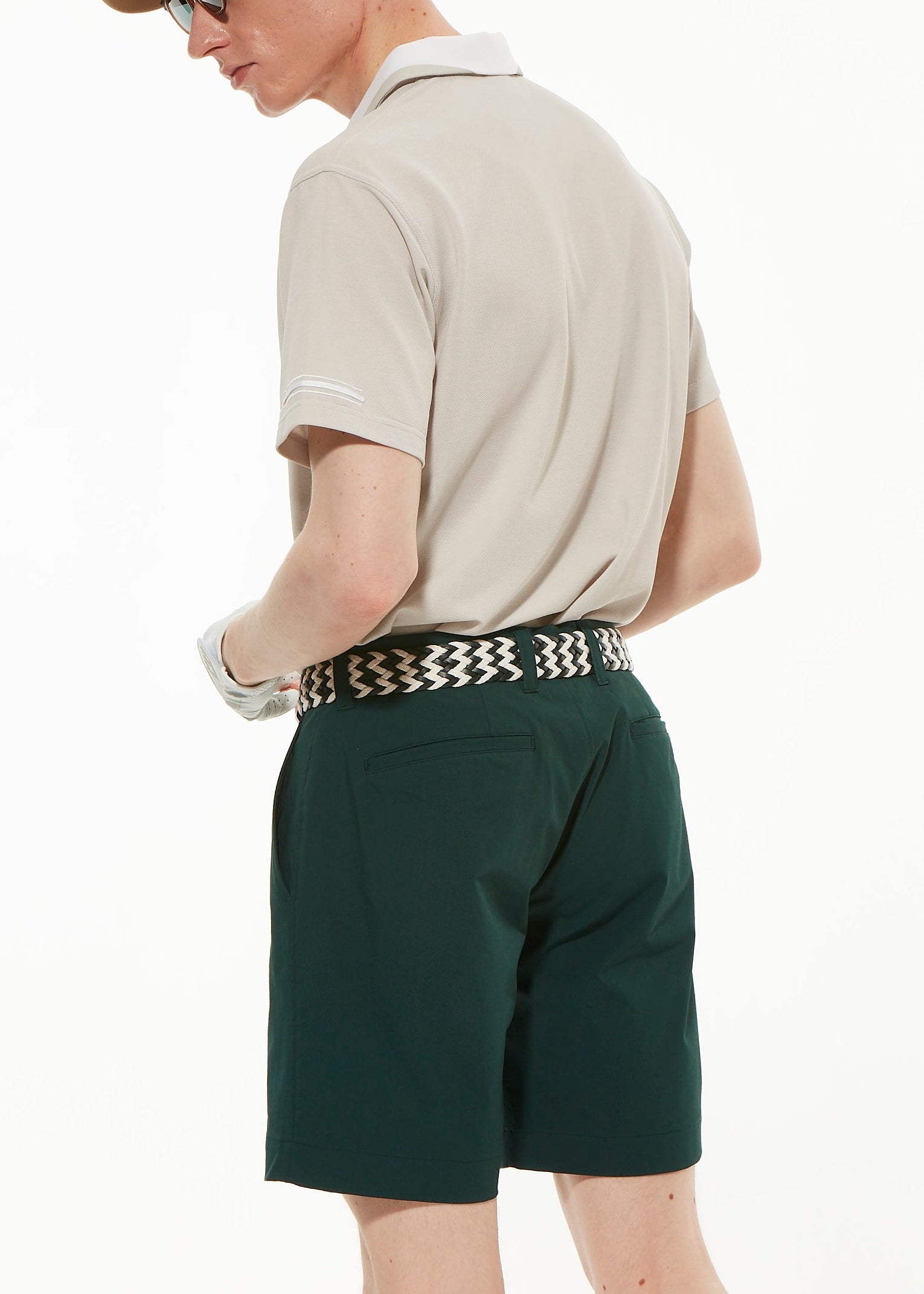 PRINT COLLOR &THREE-LINE H EMBROIDERY POLO