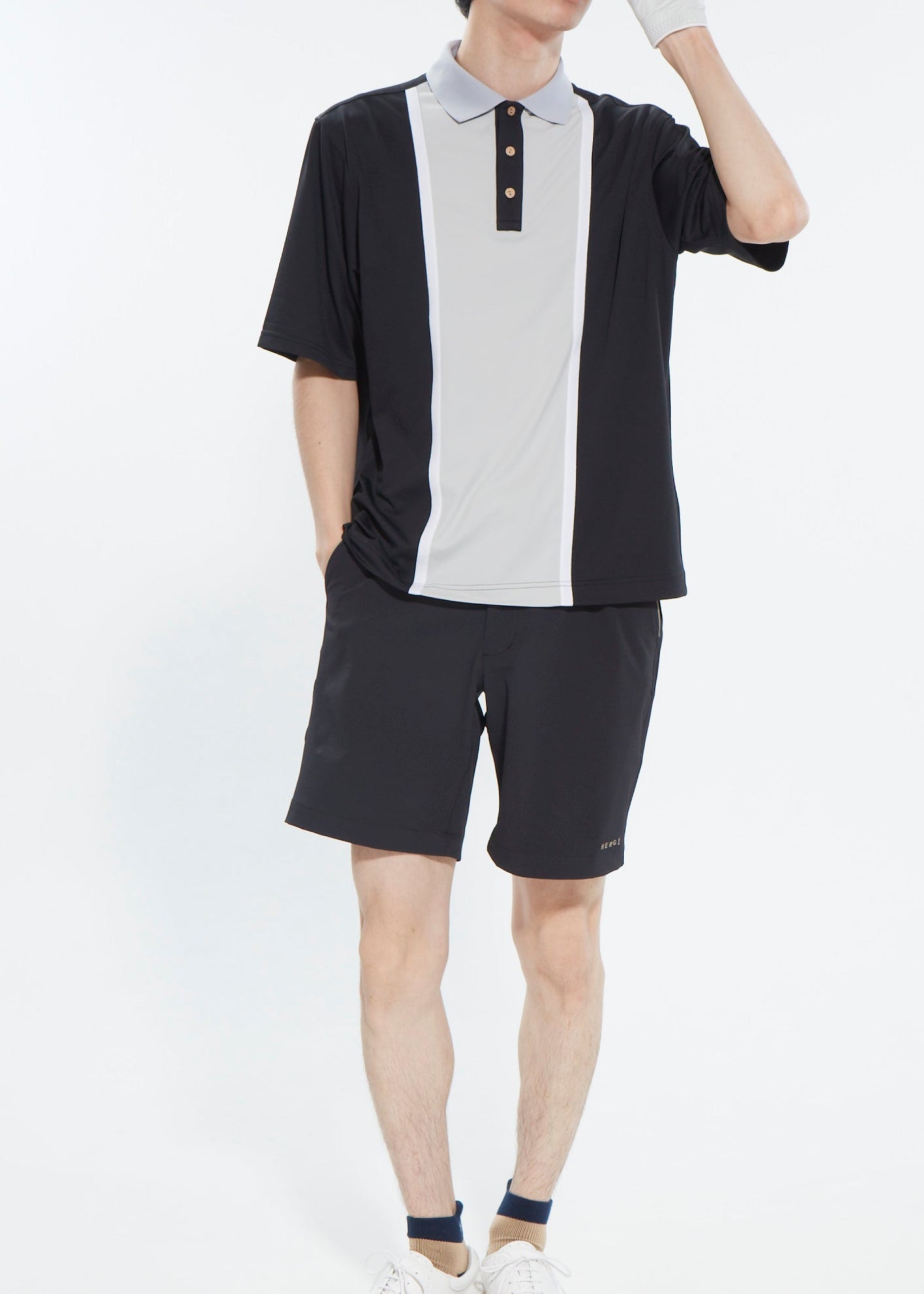 UPF50+ MENS BI-COLOR POLO