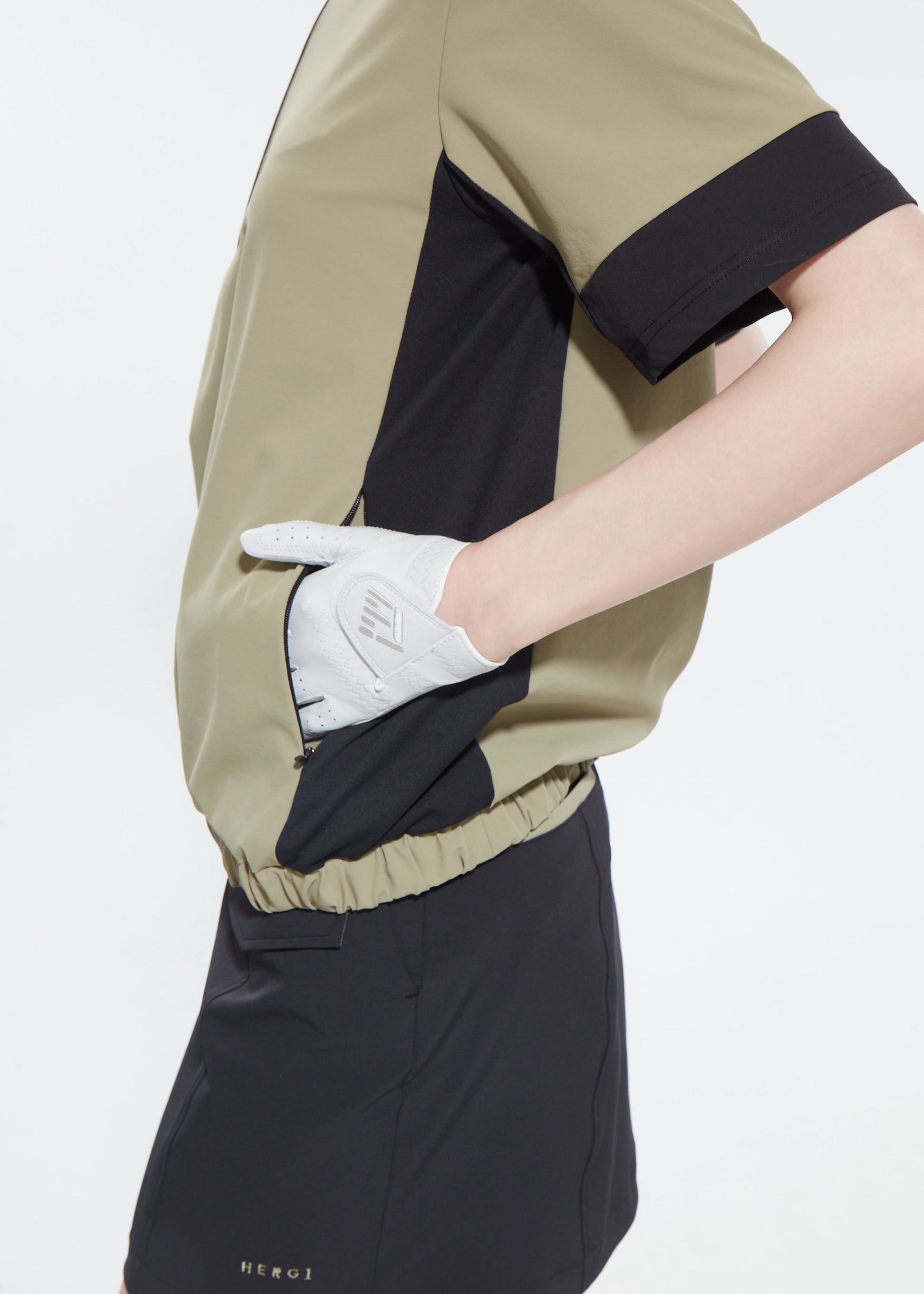 WOMENS UV CUT&QUICK DRY HALFZIP SHORT SLEEVE