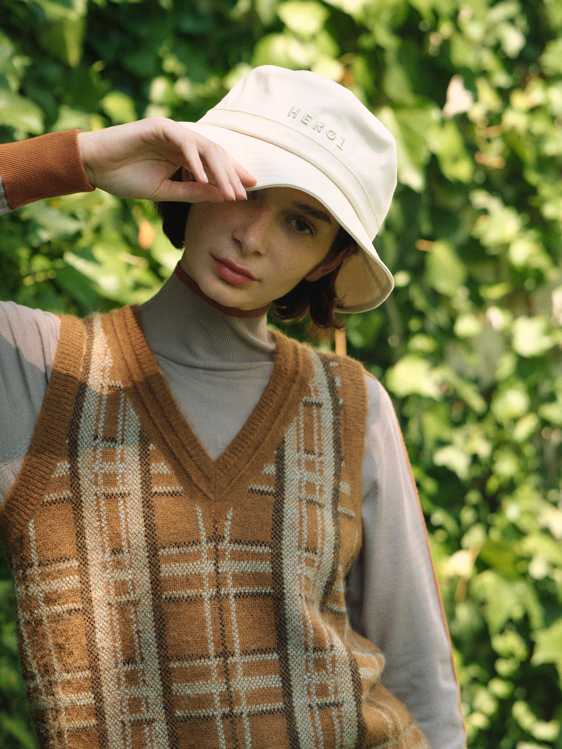 【NEW】チェックニットベスト・ウィメンズ