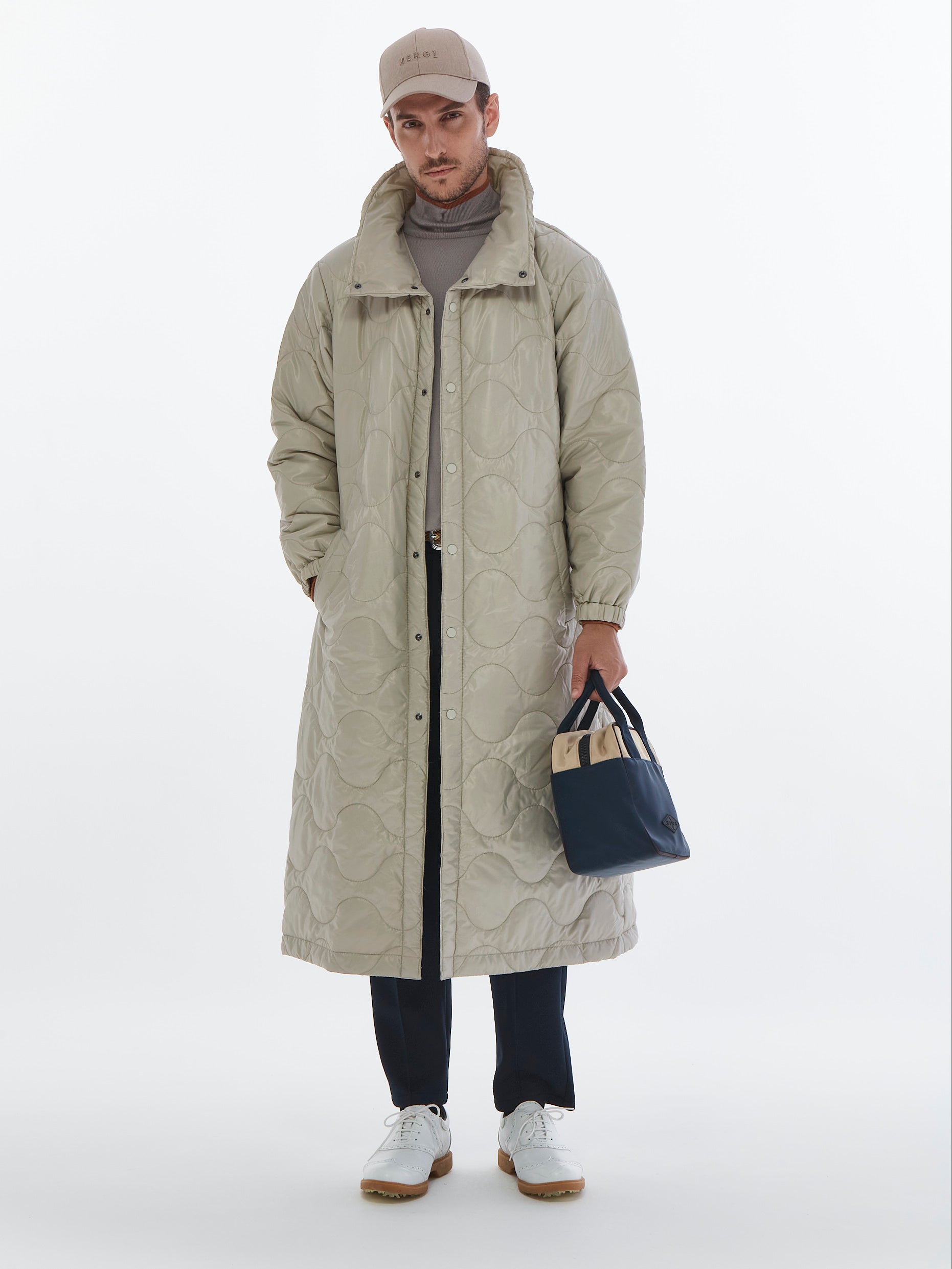 【NEW】キルティングシェルベンチコート・メンズ