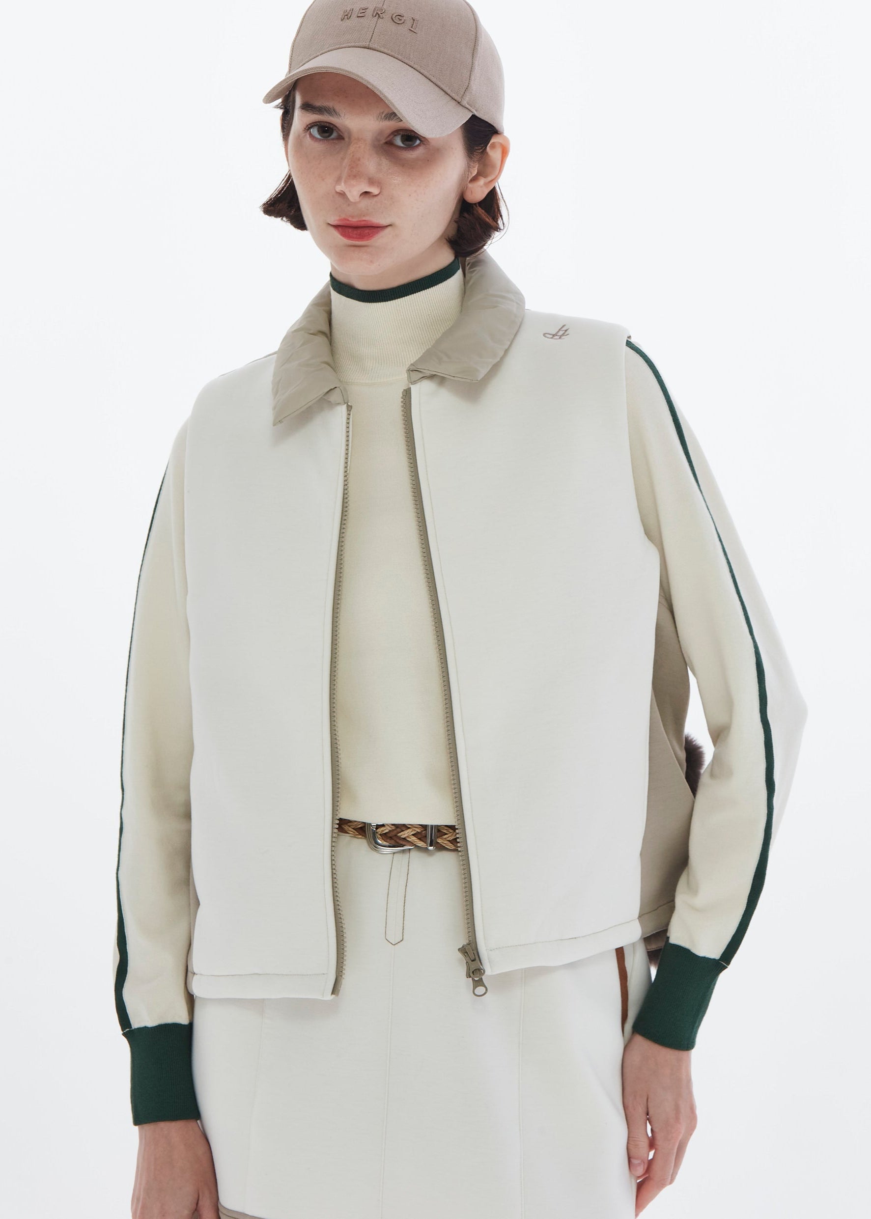 【NEW】ダブルニットパデッドファーベスト