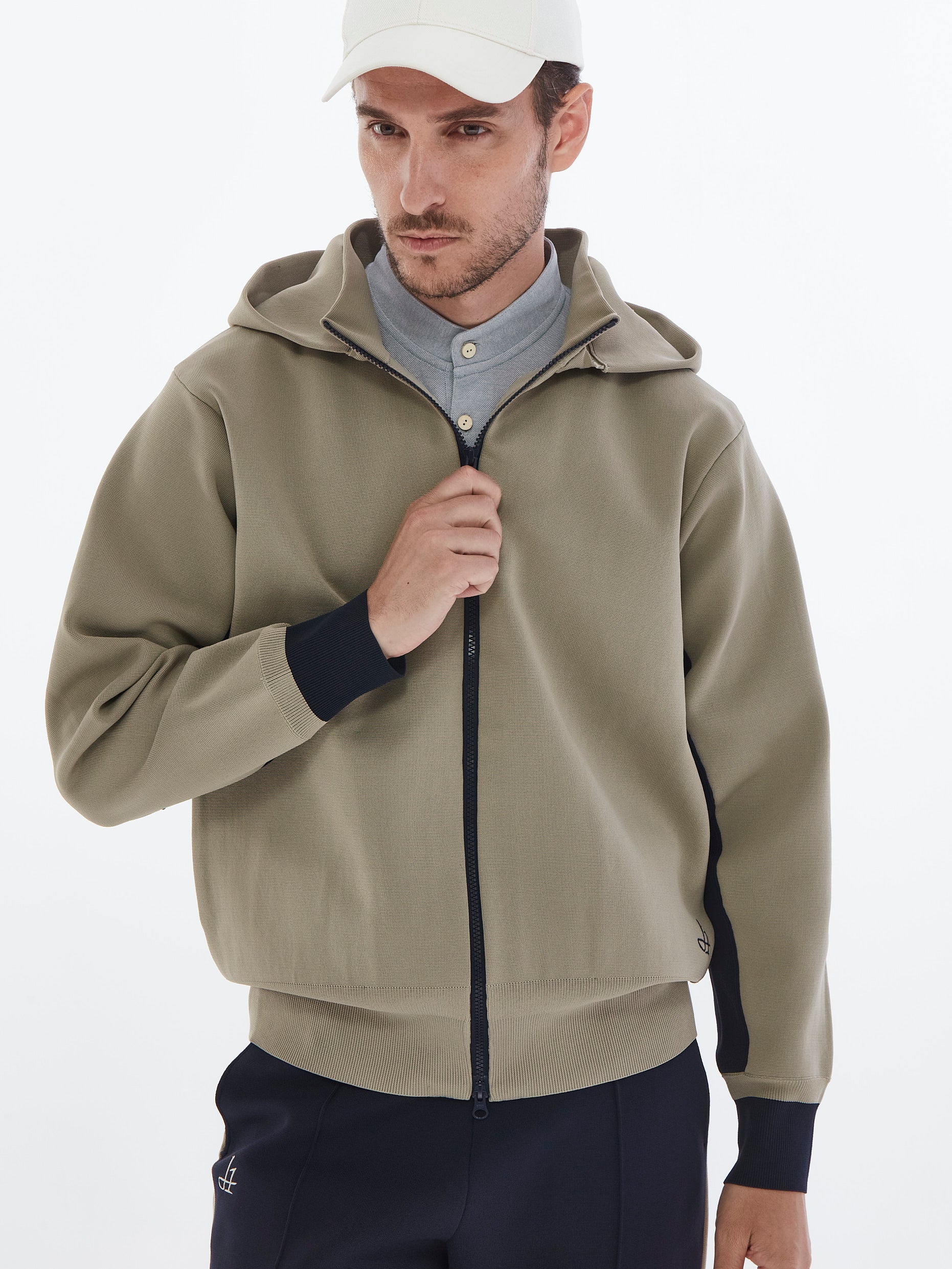 【NEW】ミラノリブニットブルゾン・メンズ