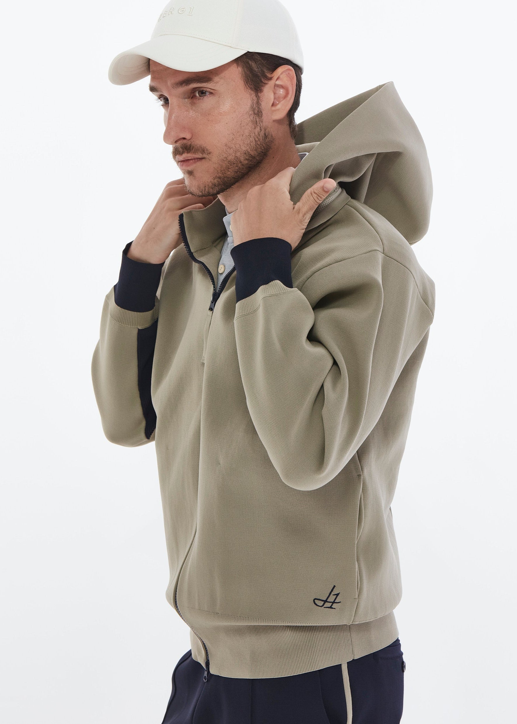 【NEW】ミラノリブニットブルゾン・メンズ