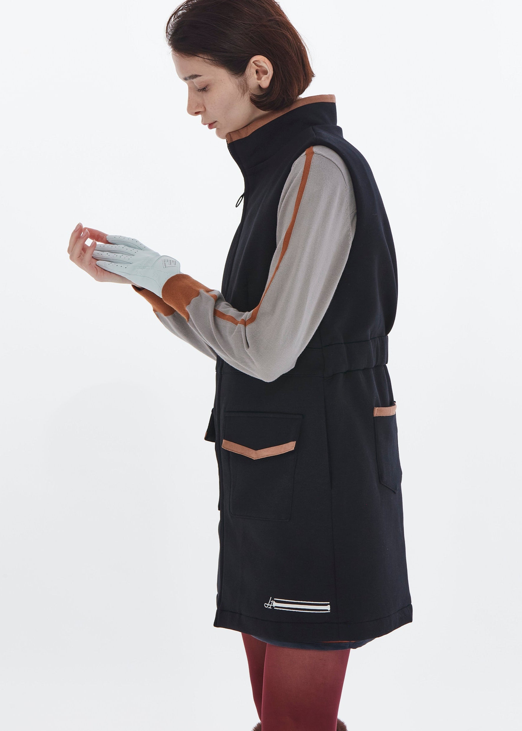 【NEW】ダブルニットベストワンピース