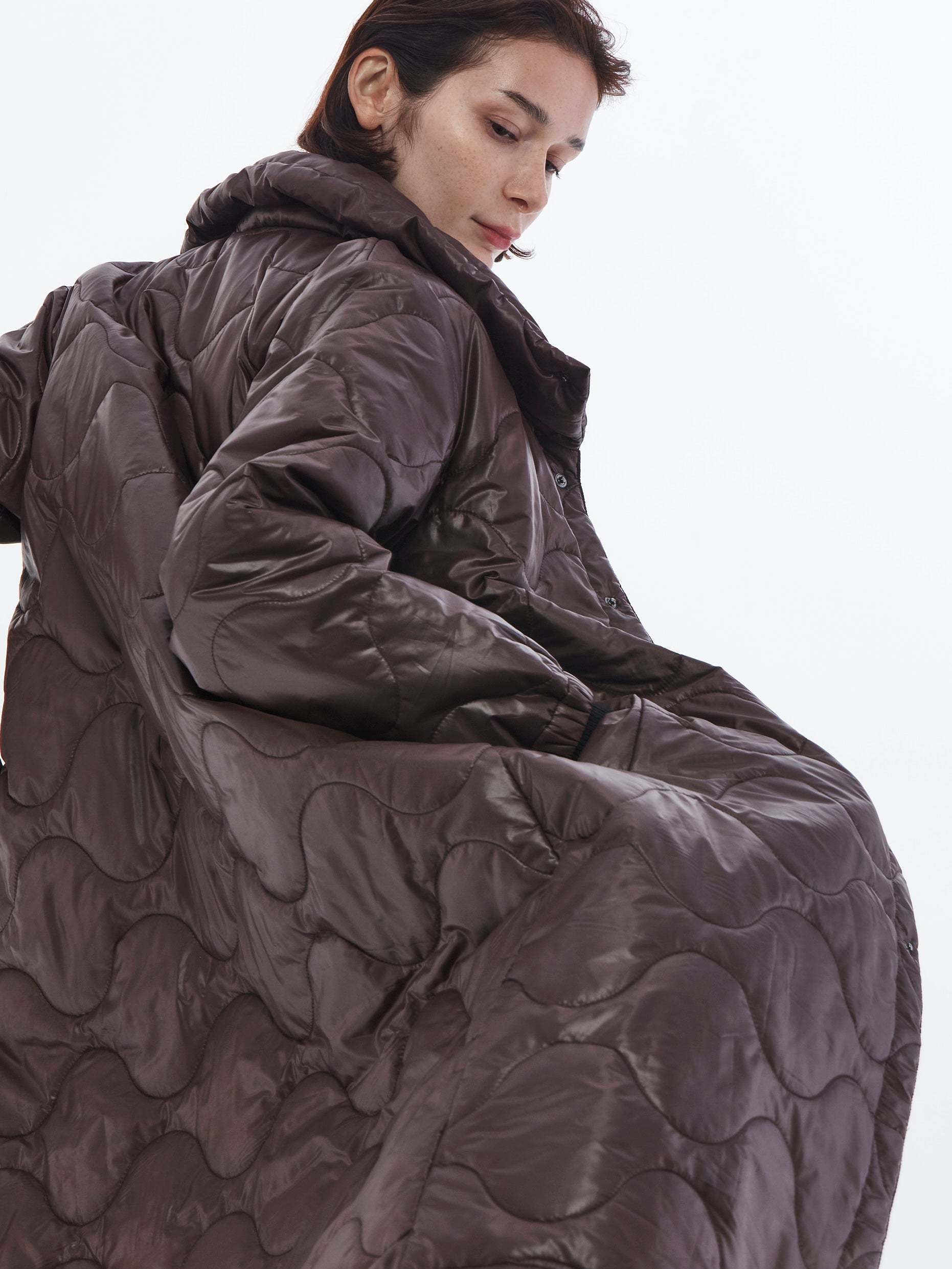 【NEW】キルティングシェルベンチコート・メンズ