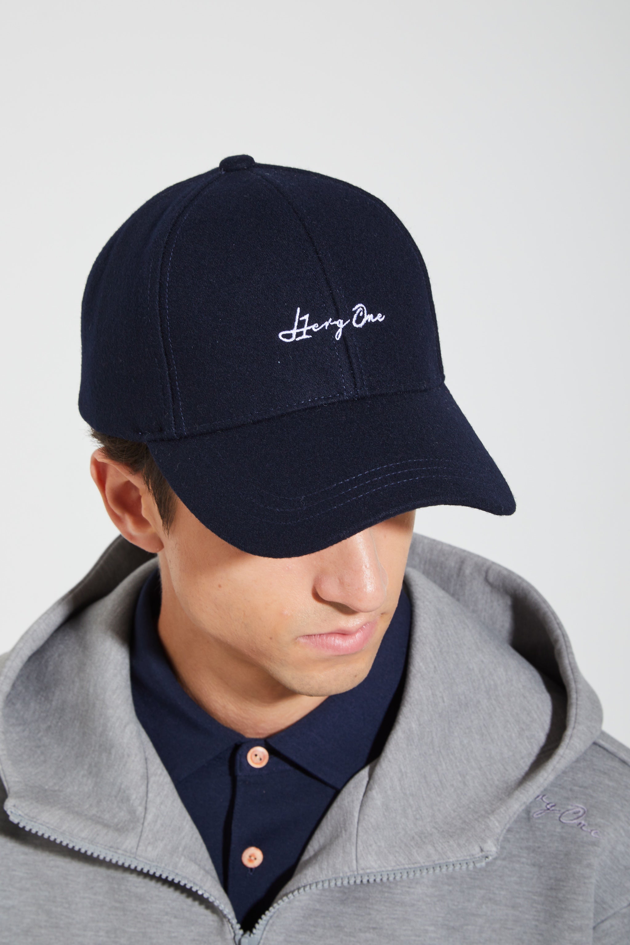 WOOL/PE 6PANEL CAP