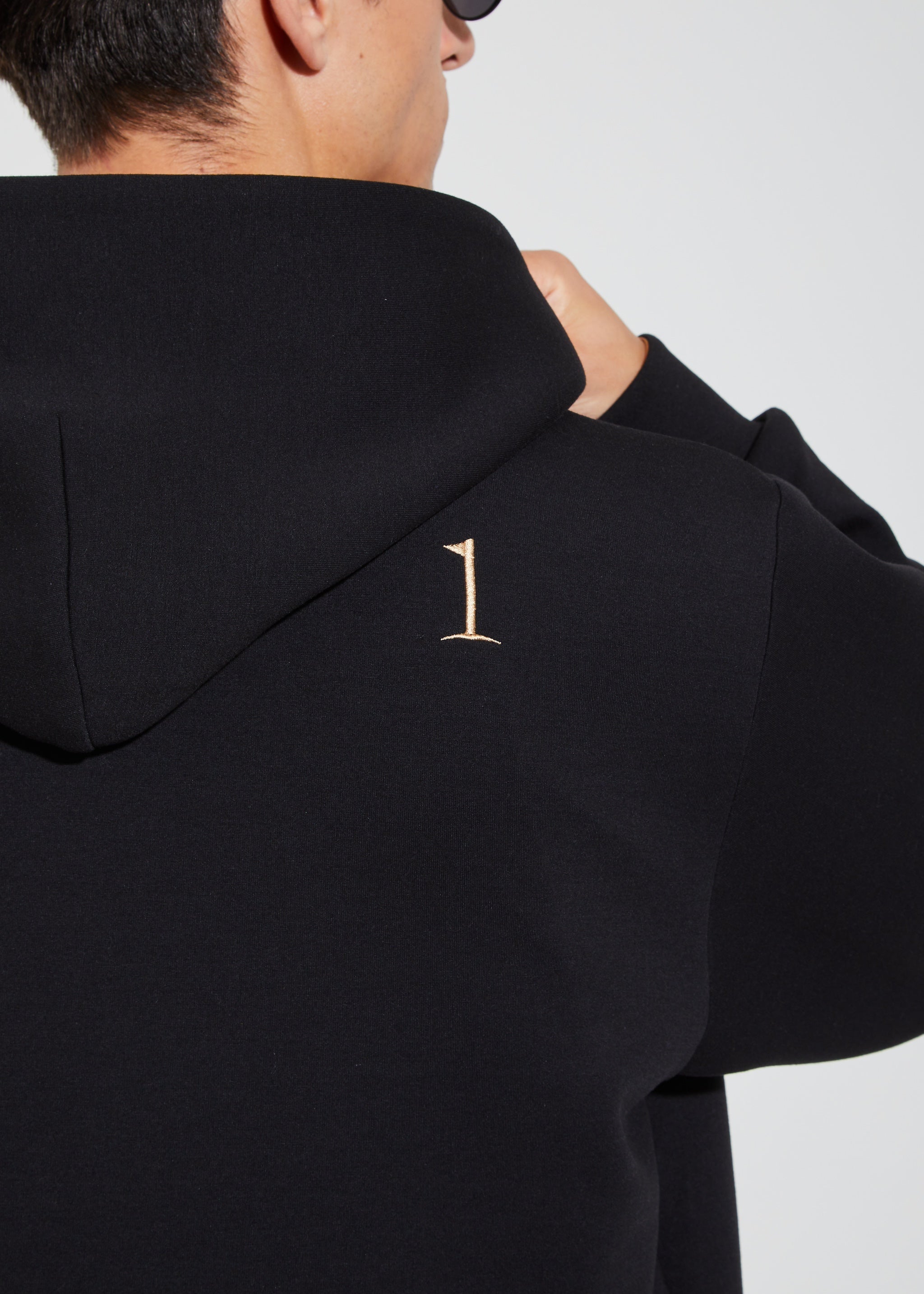 ハーフジップフーディ・メンズ