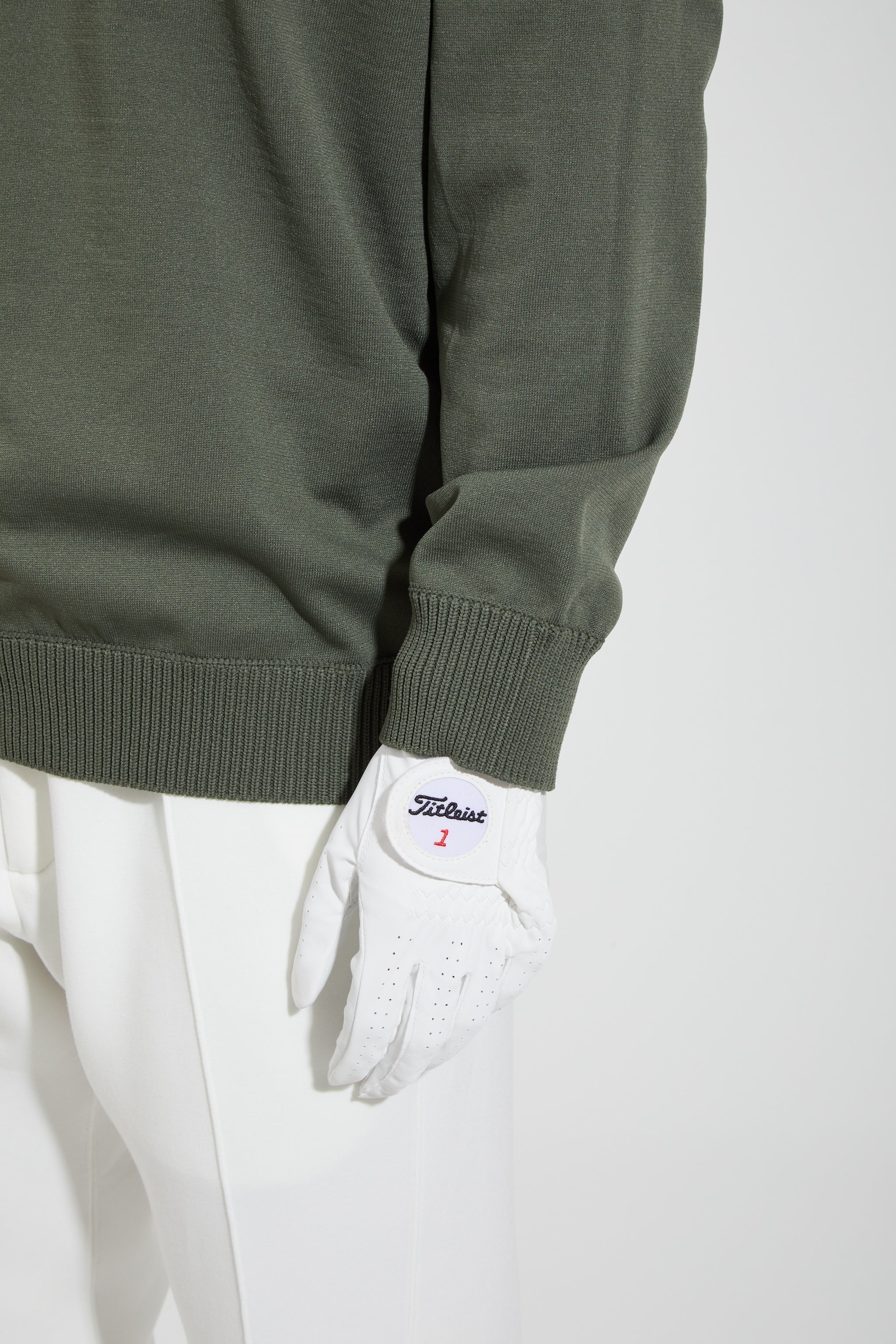 バッククロシェ編みニット・メンズ