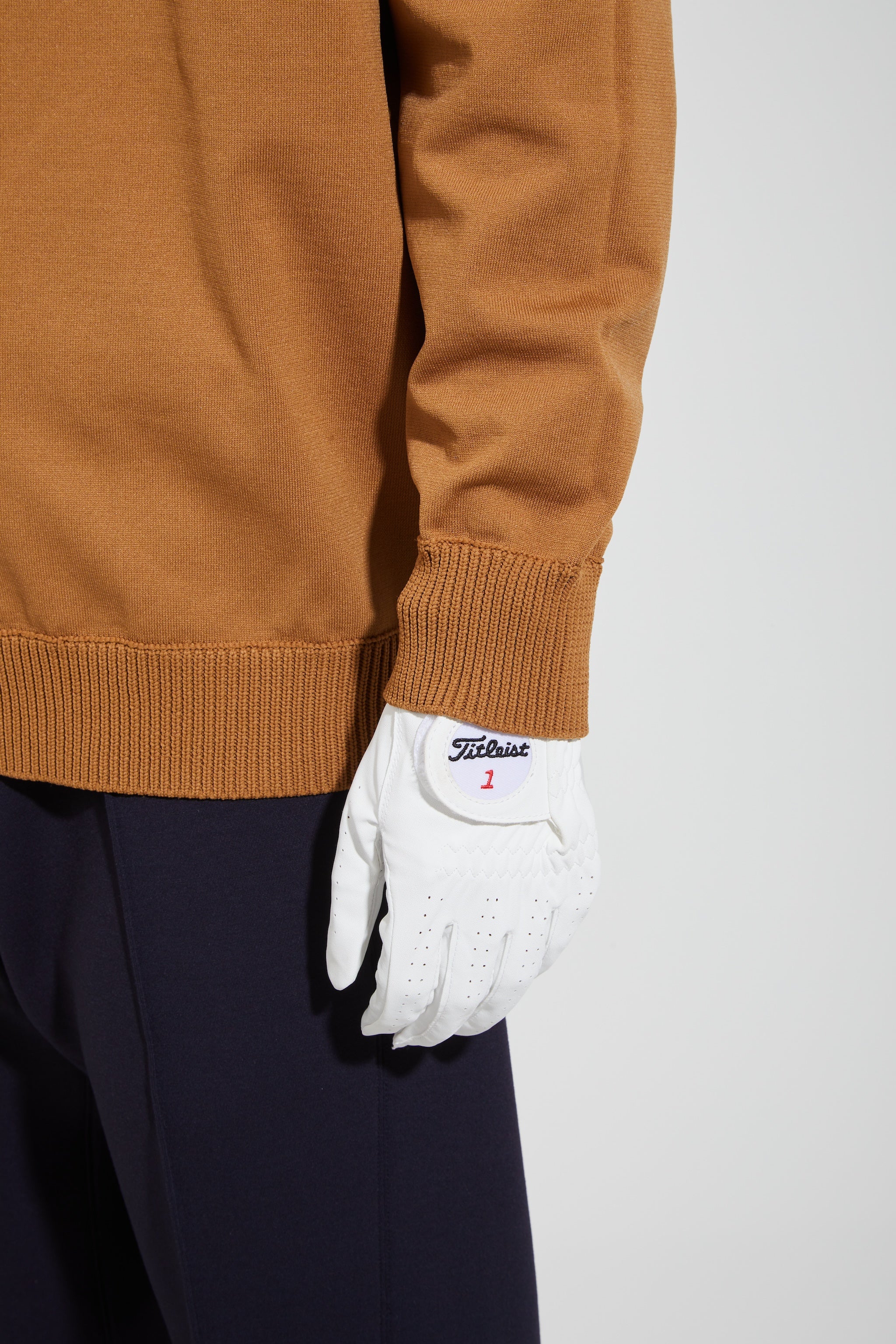 バッククロシェ編みニット・メンズ