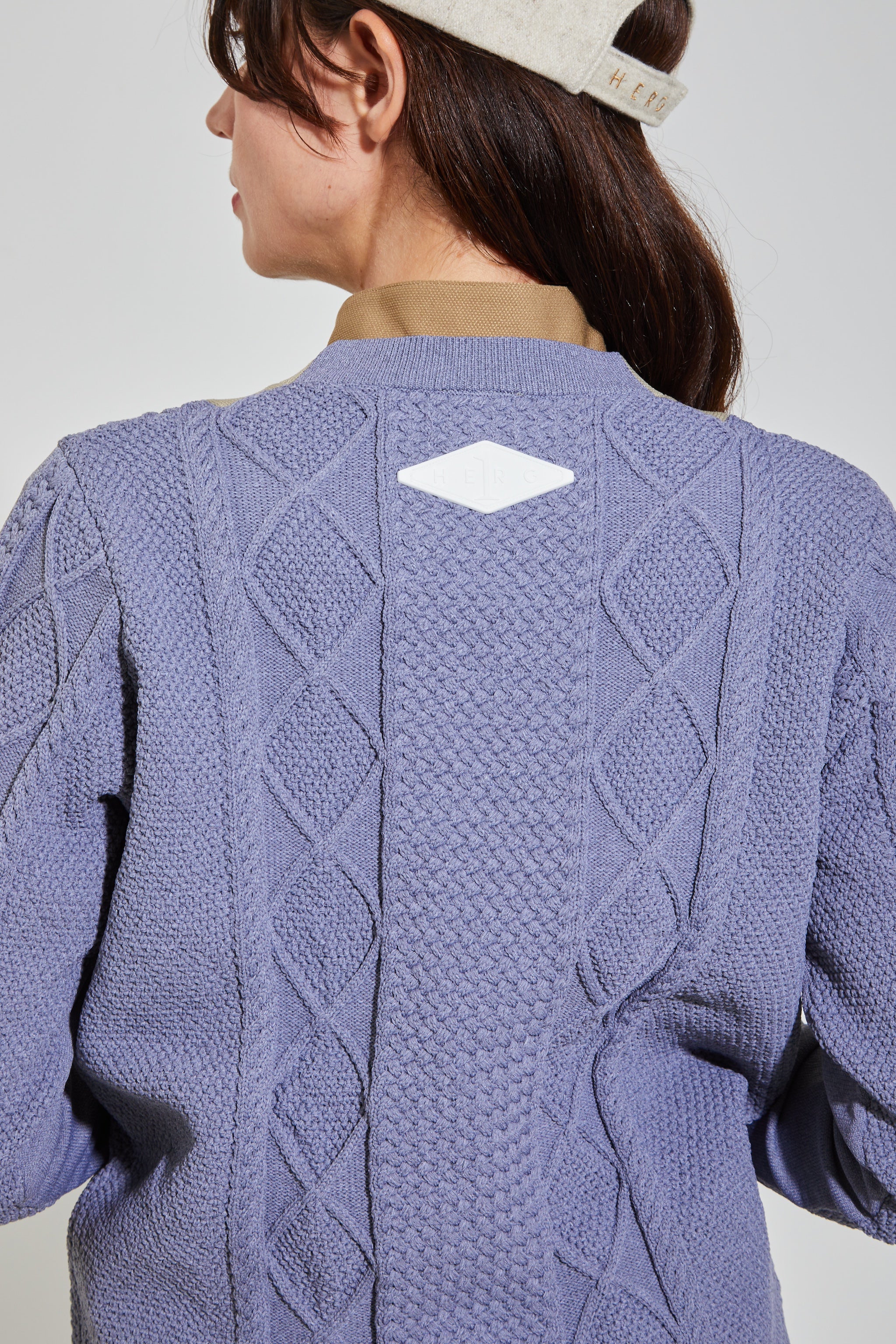 ケーブルニットMIXクルーネック・ウィメンズ