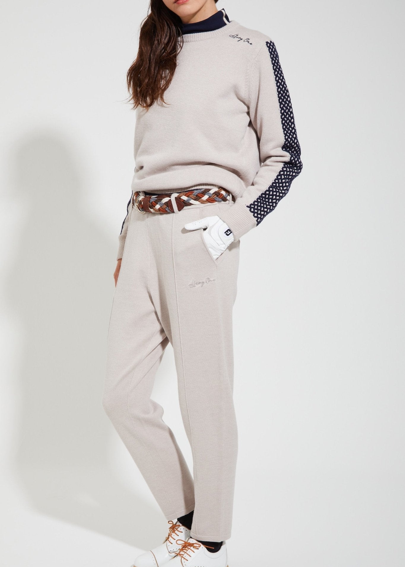 ニットセンタープリーツパンツ・ウィメンズ