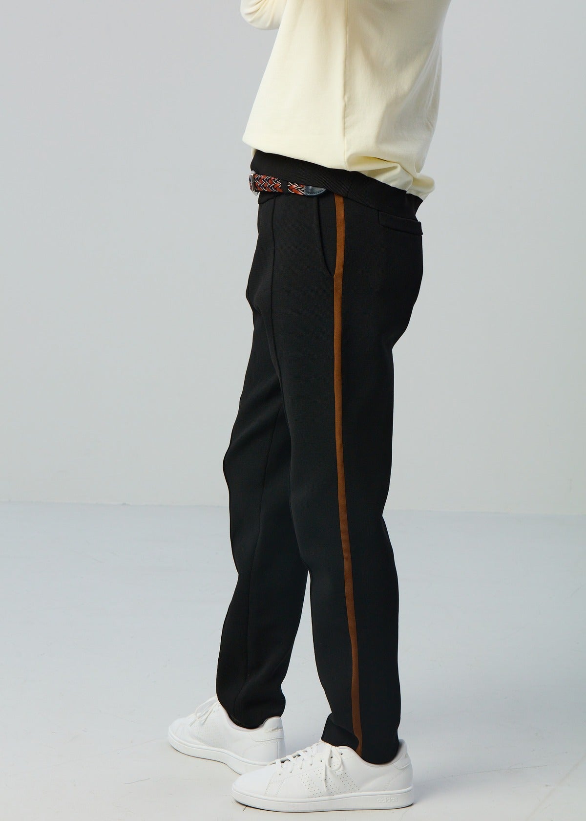 【NEW】ミラノリブニットラインパンツ