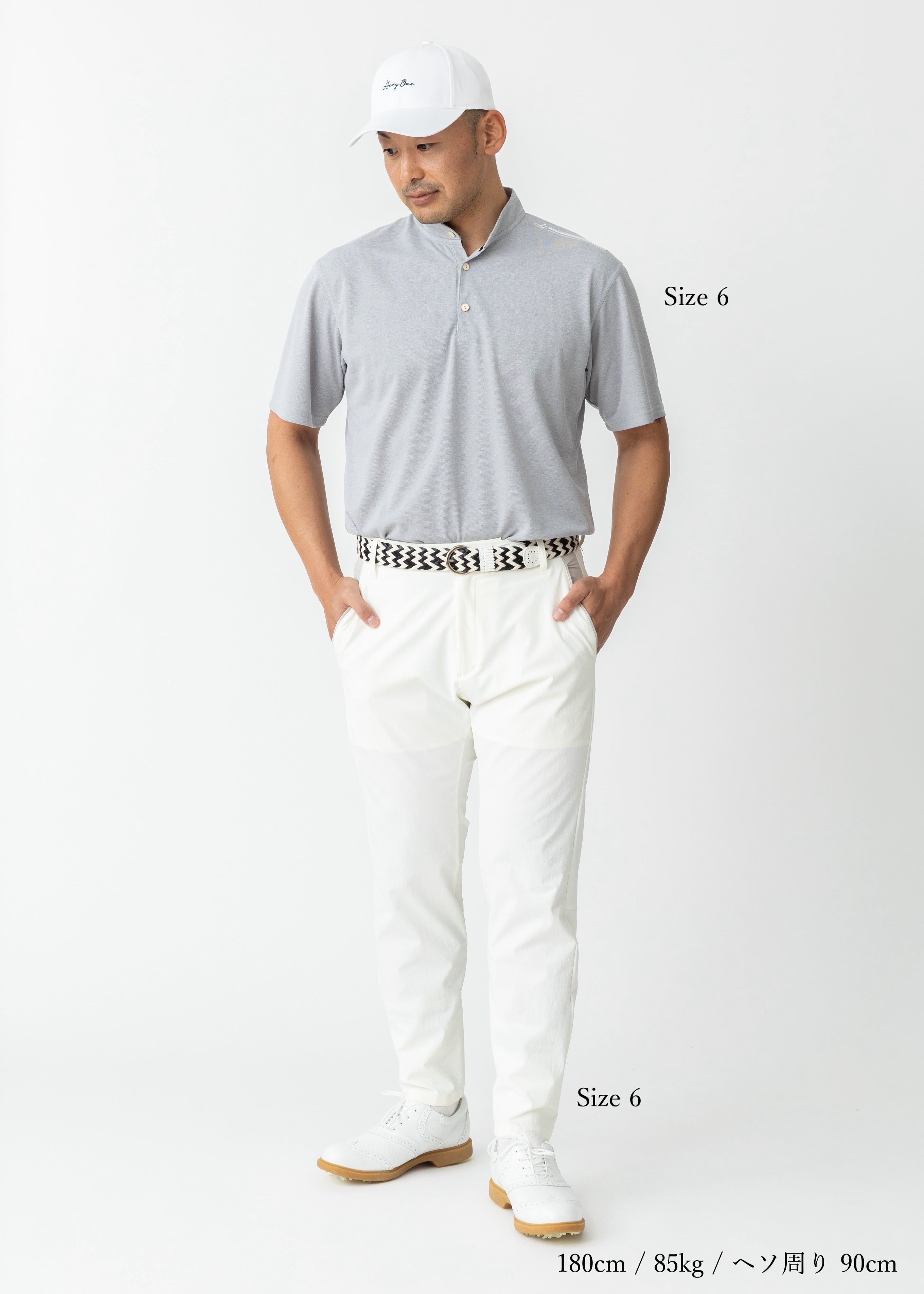 【2025 NEW】STAND COLLOR &THREE-LINE H EMBROIDERY POLO