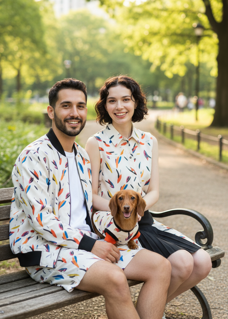 【NEW】サマープリントブルゾン・メンズ