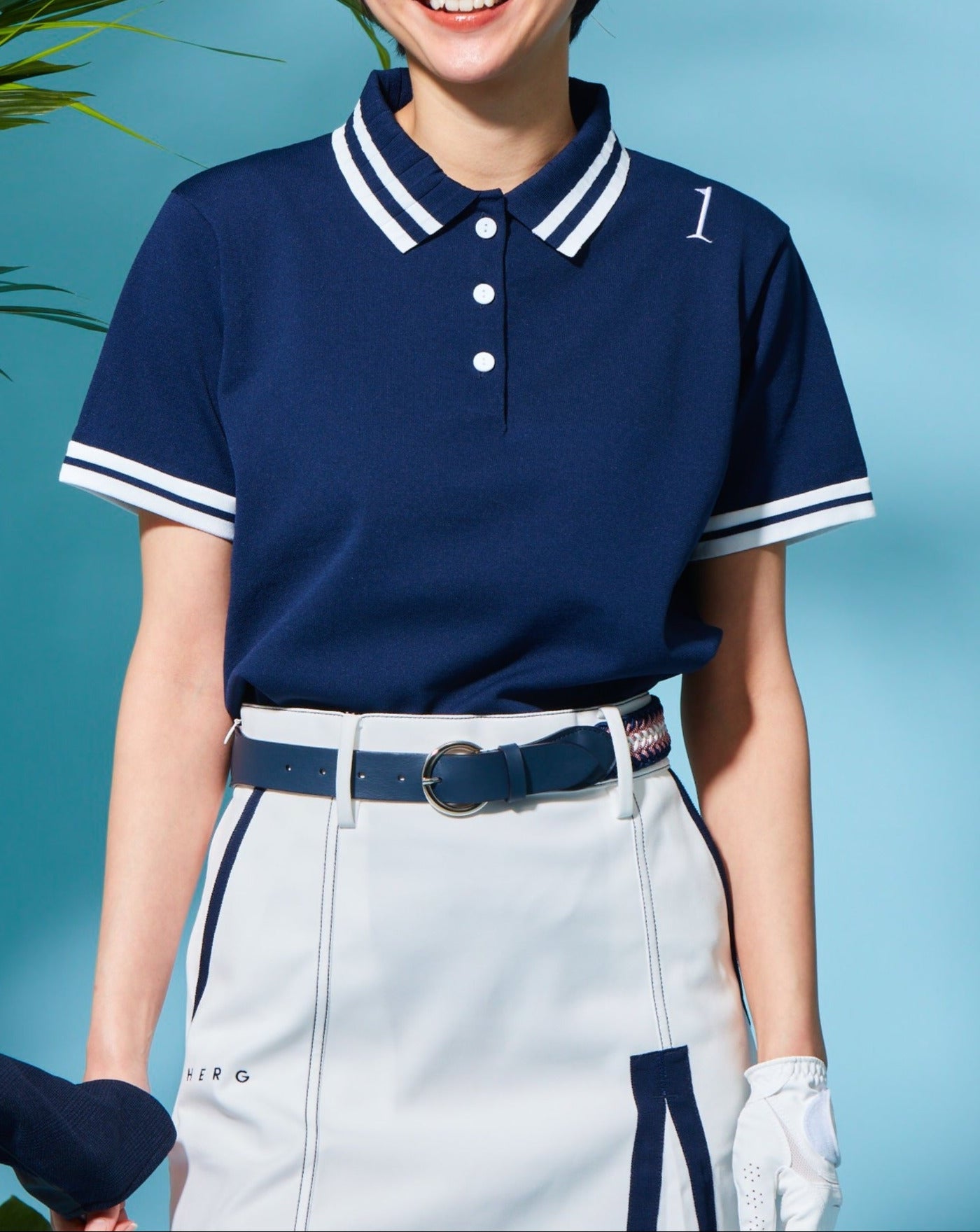 PLEATED KINIT POLO