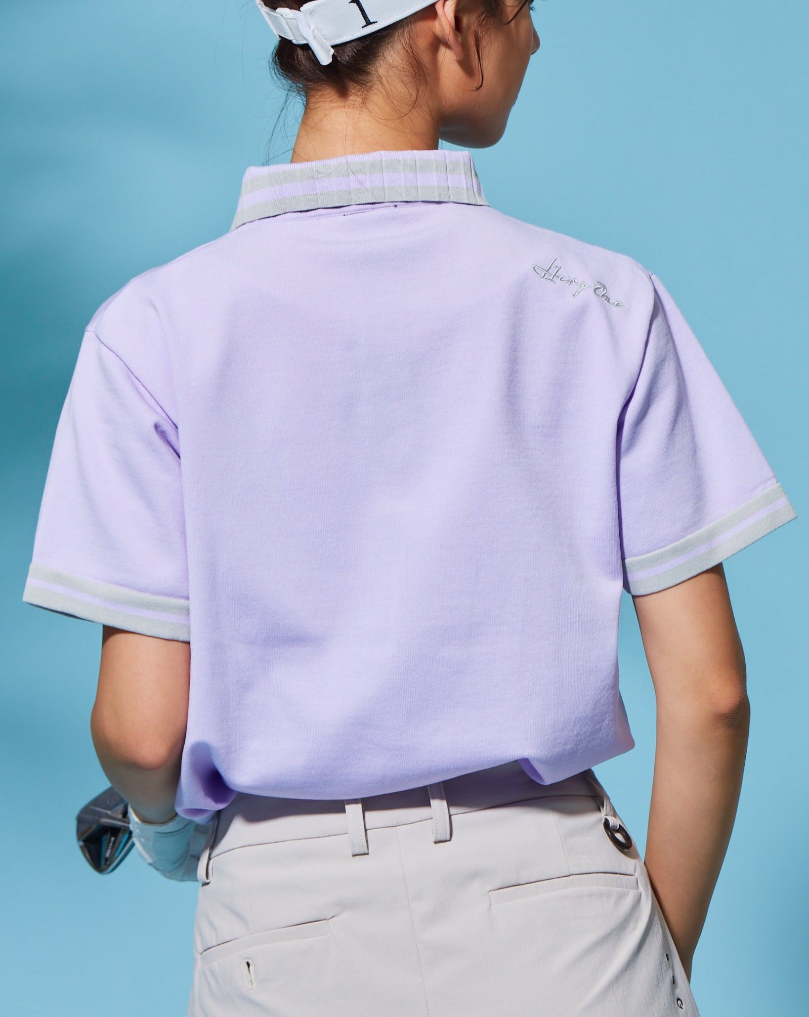 PLEATED KINIT POLO