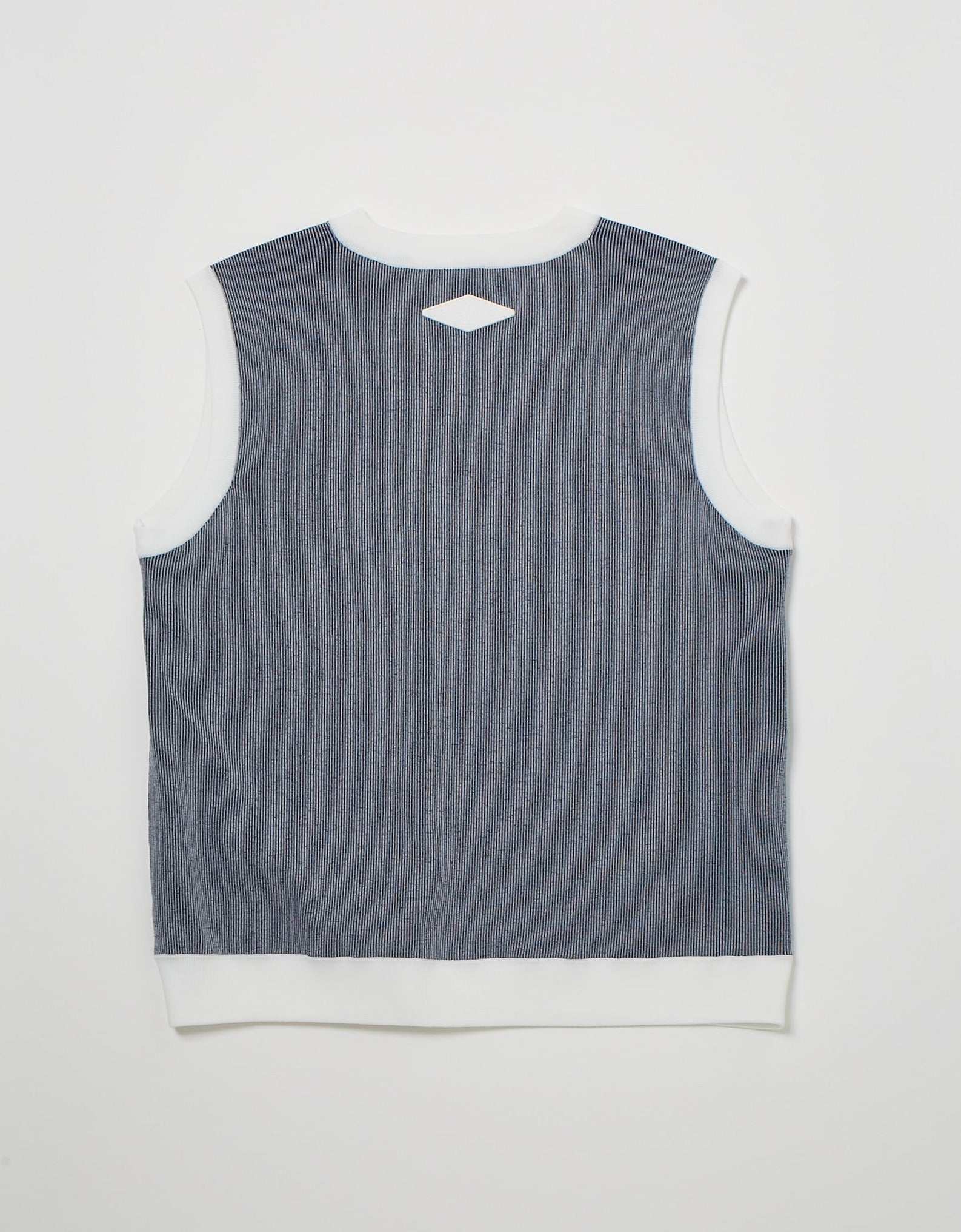 LIB KNIT x NYLON VEST /リブニットナイロンベスト