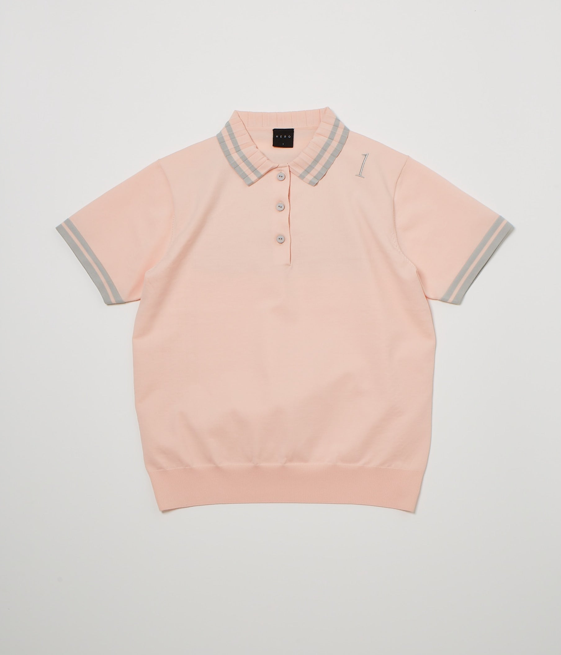 PLEATED KINIT POLO