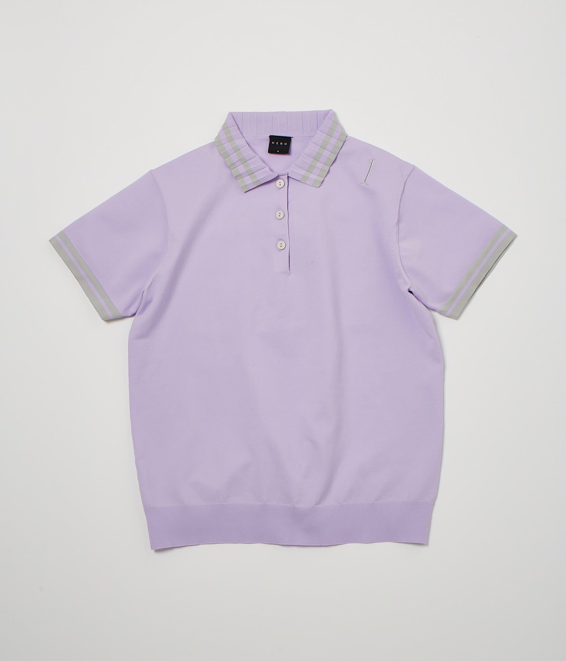 PLEATED KINIT POLO