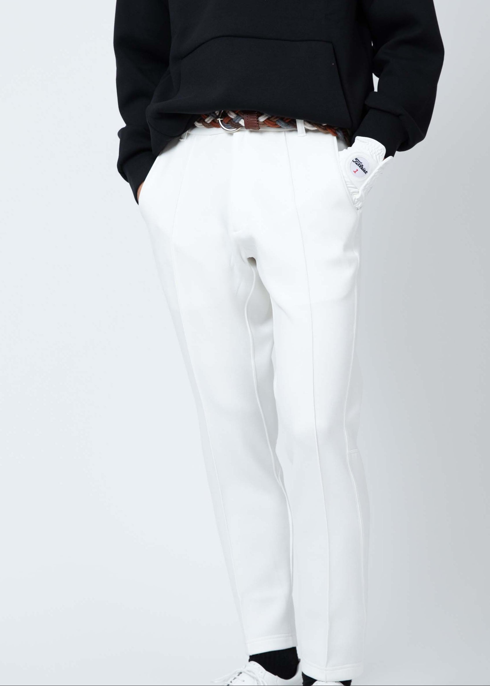 メンズセンタープリーツパンツ