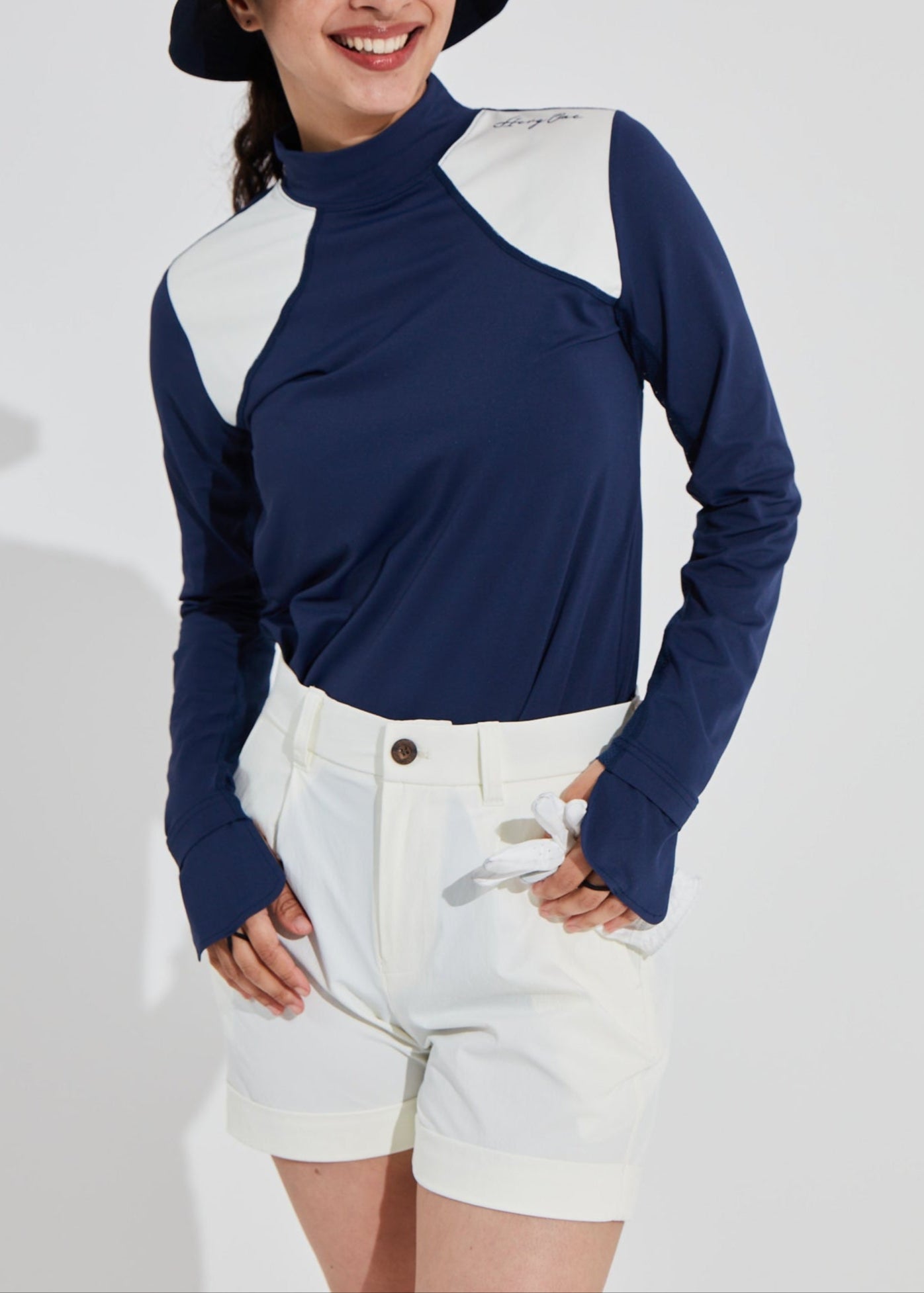 WOMENS UV CARE L/S MOCK NECK