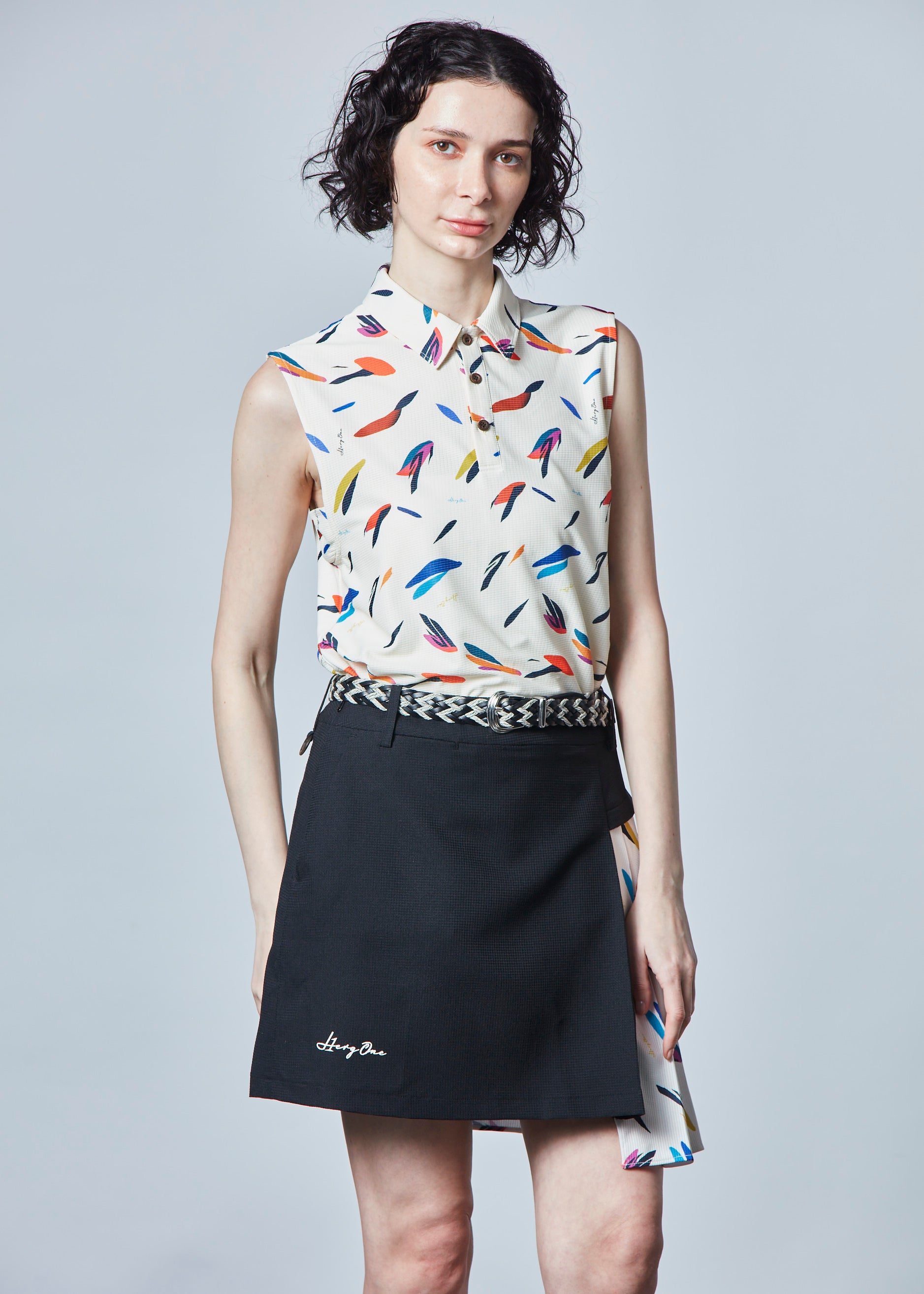 【NEW】サマープリントオーバーノースリーブ