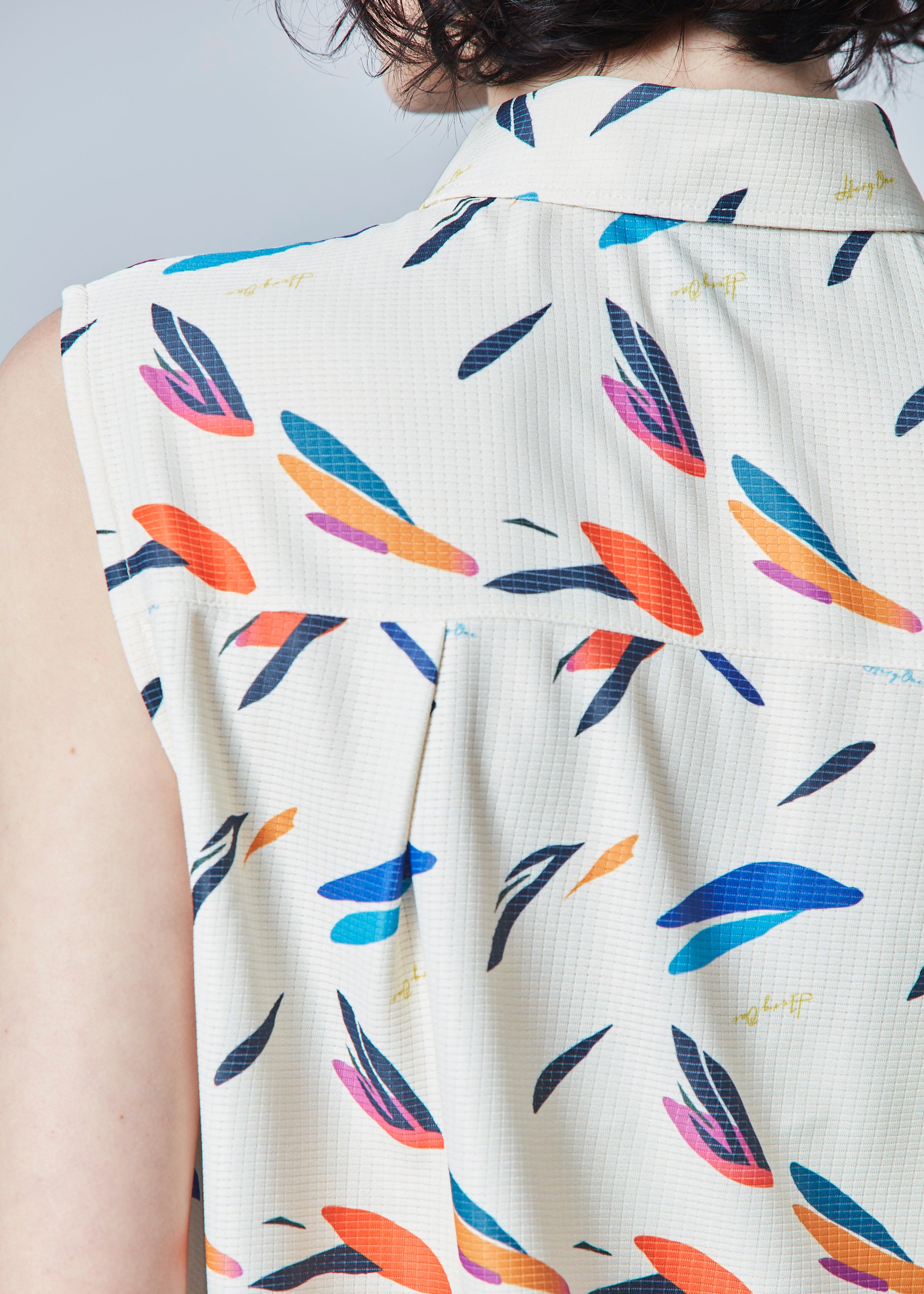 【NEW】サマープリントオーバーノースリーブ