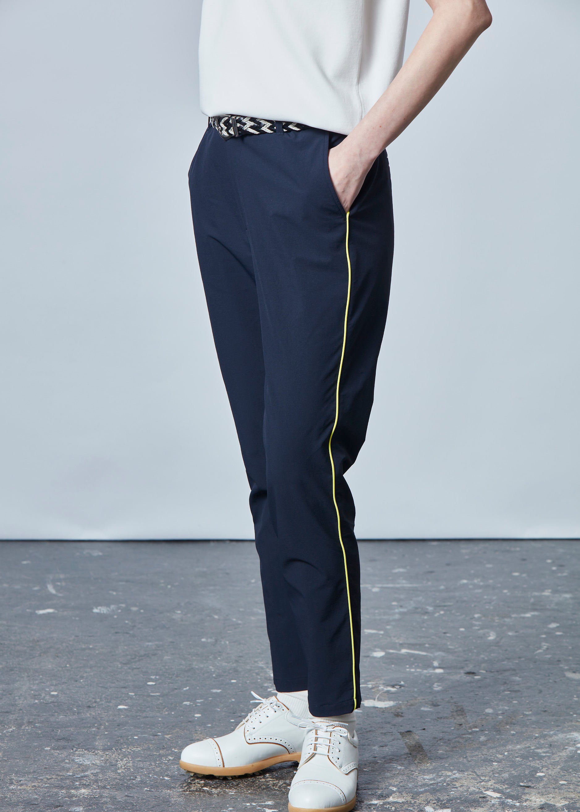 【NEW】パイピングタックロングパンツ