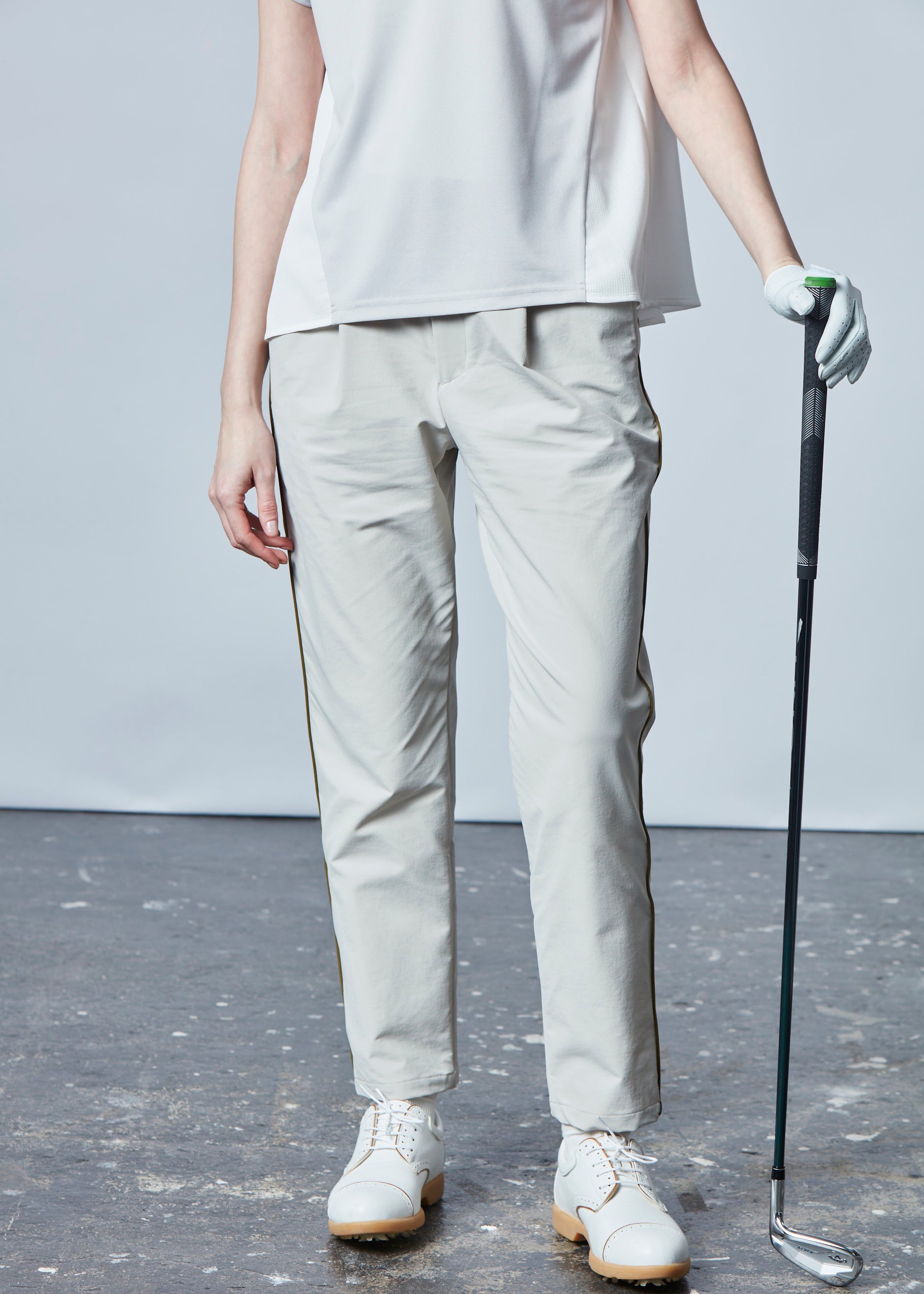 【NEW】パイピングタックロングパンツ