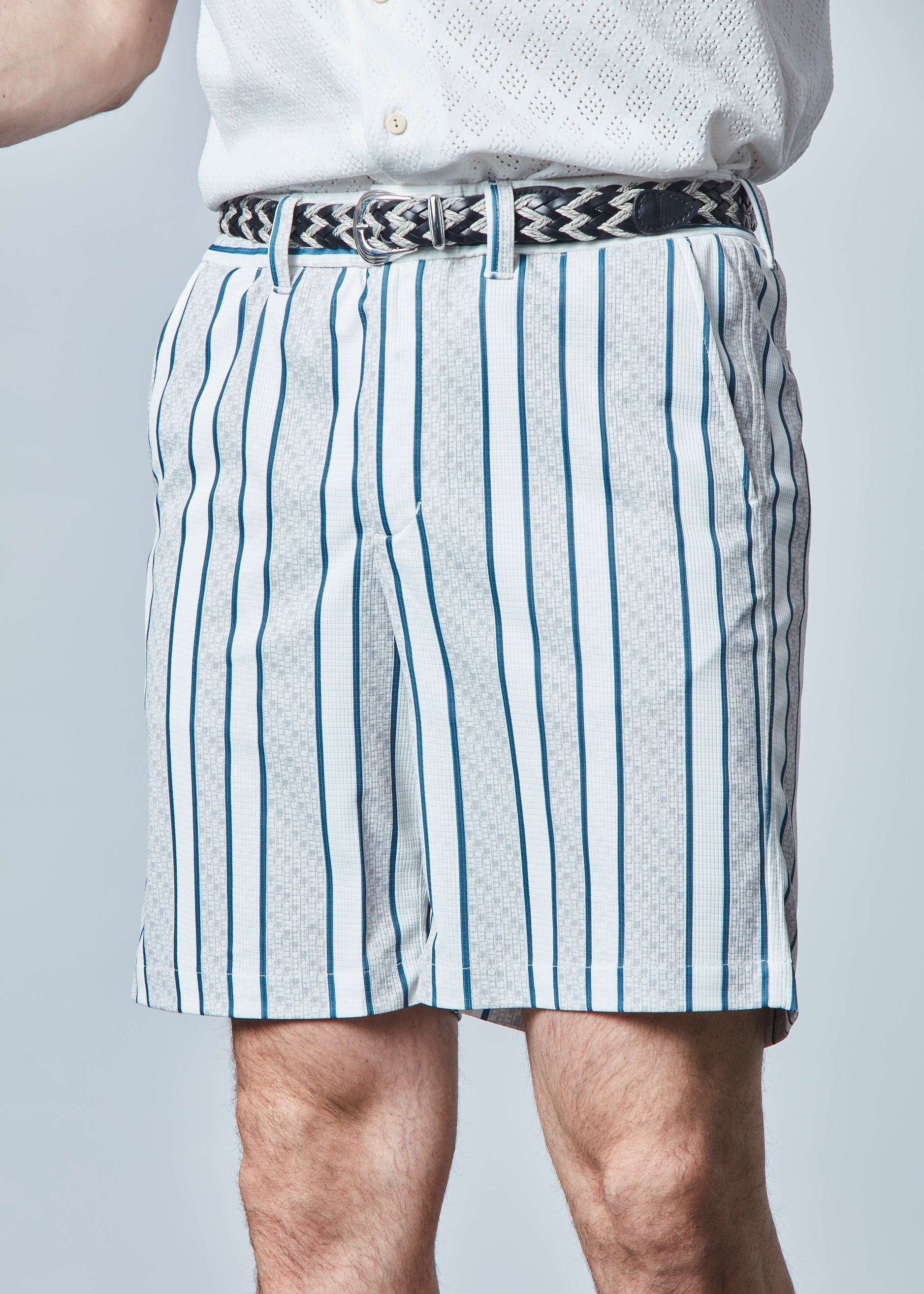 【NEW】LEATHER SLIM MESH BELT