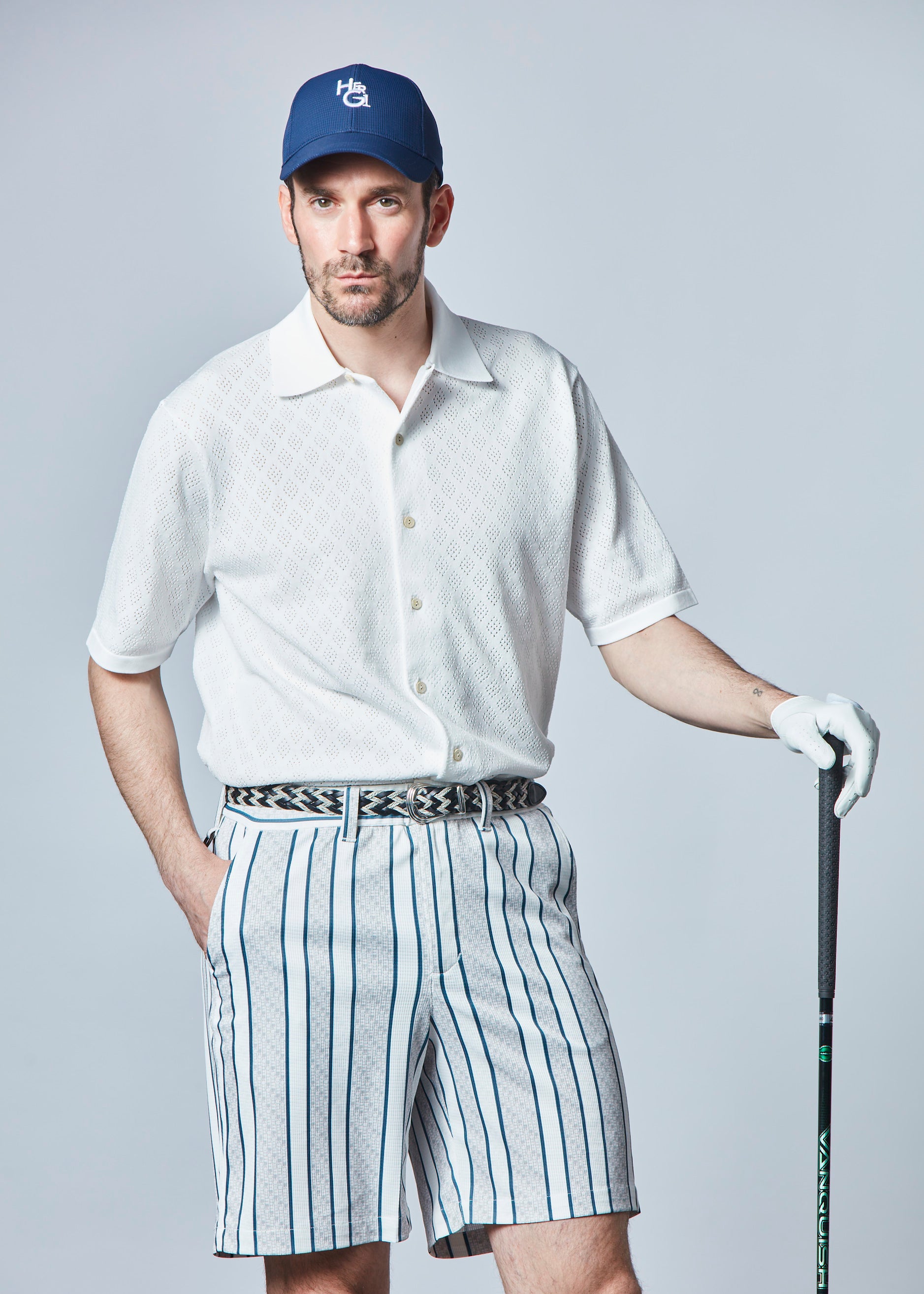 【NEW】LEATHER SLIM MESH BELT