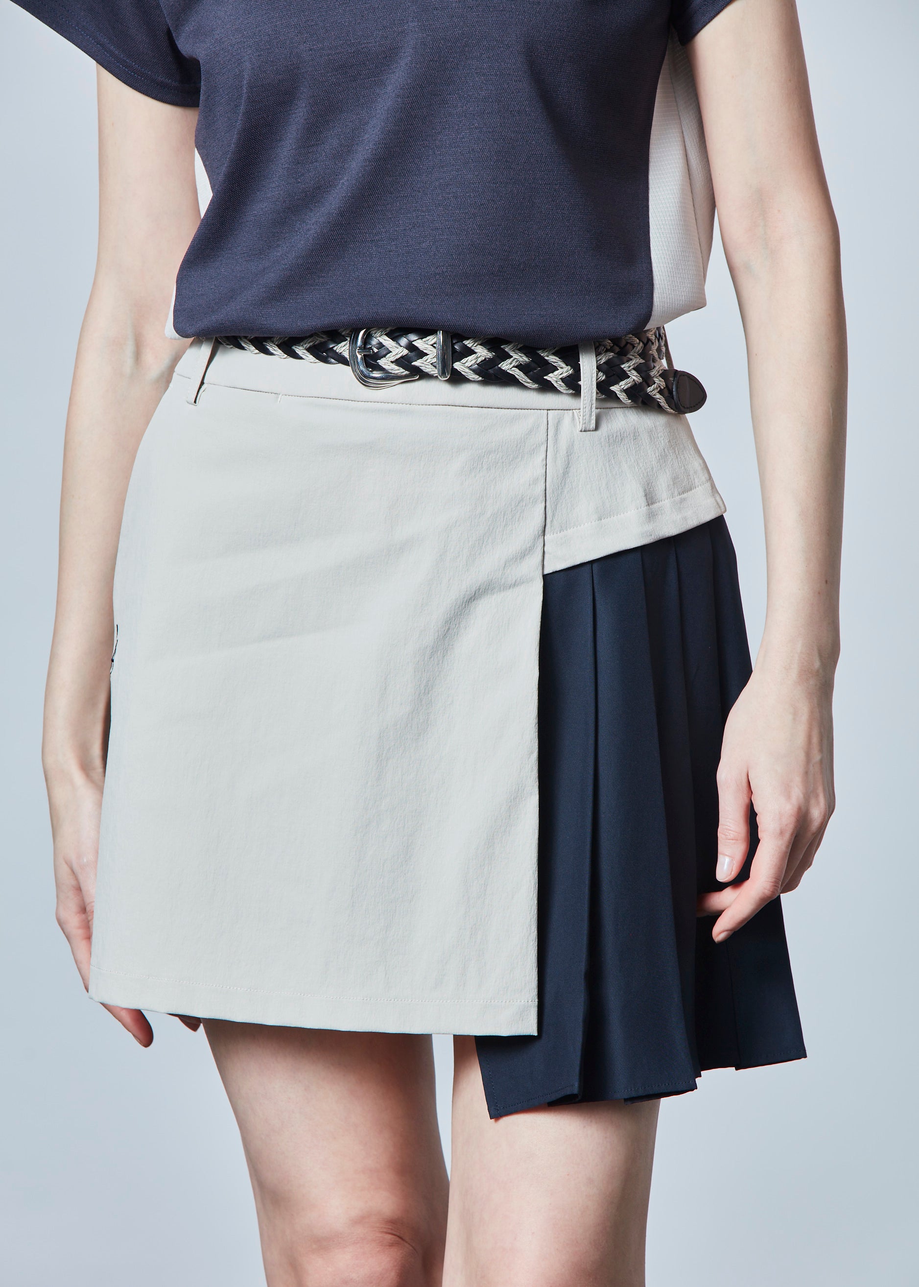 【NEW】LEATHER SLIM MESH BELT