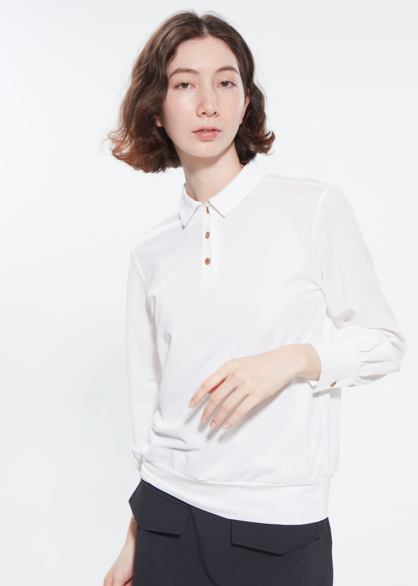 【2025 NEW】WOMENS  LONG SLEEVE PIQUET POLO SHIRT