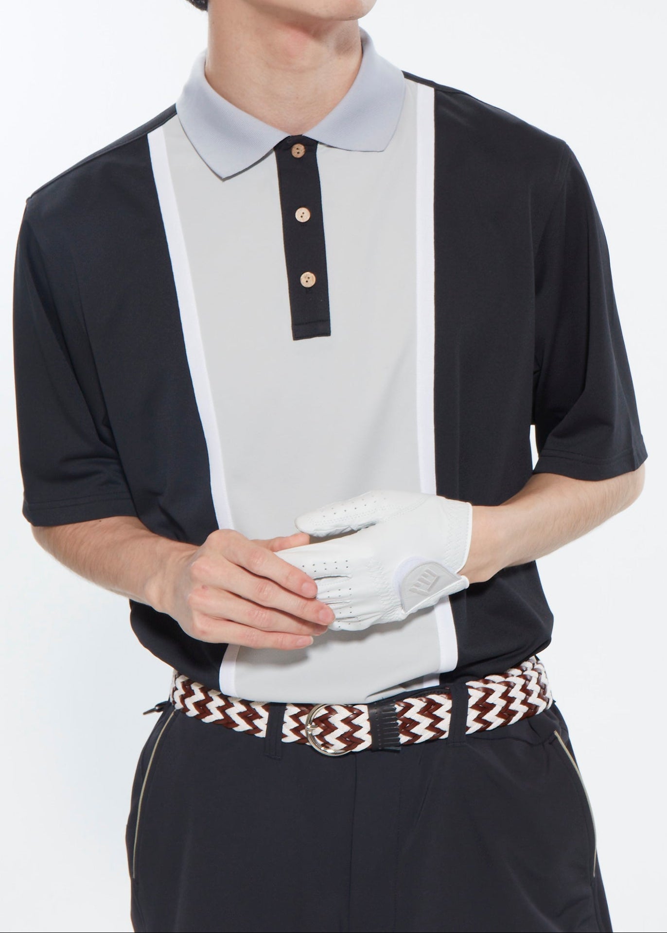 UPF50+ MENS BI-COLOR POLO