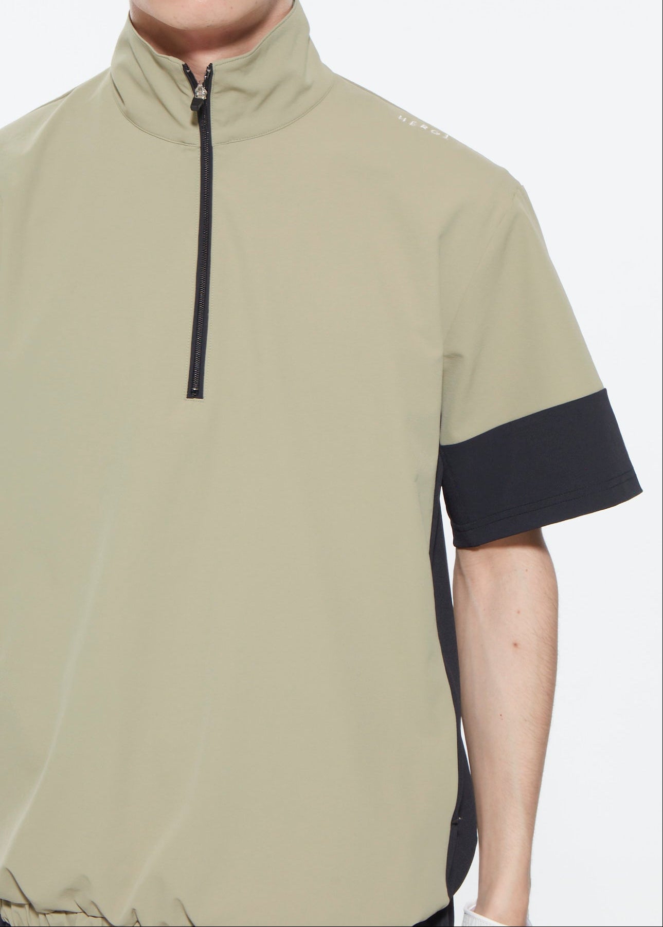 MENS UV CUT＆QUICK DRY HALFZIP SHORT SLEEVE