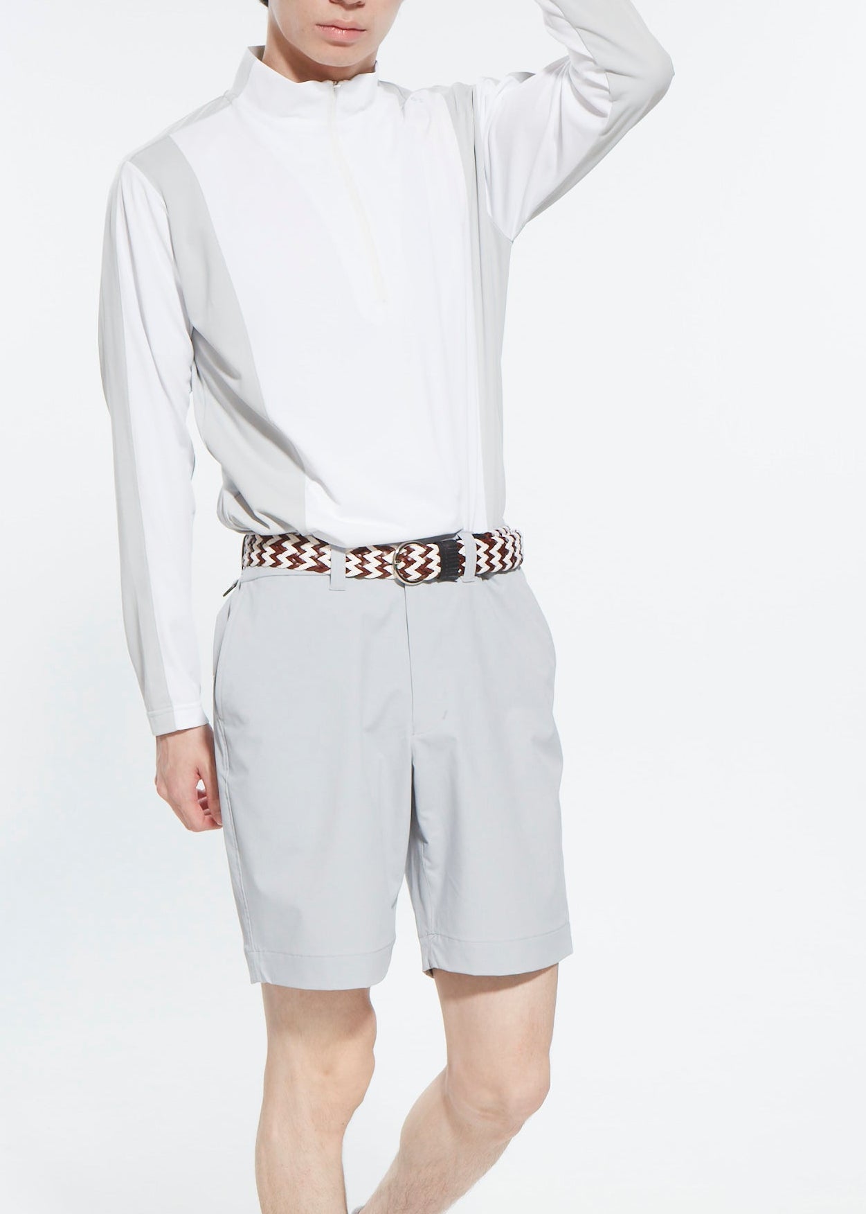 UPF50+ MENS HALFZIP L/S SHIRT