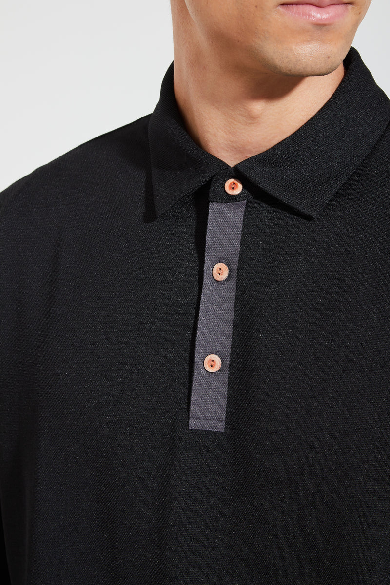 【2024 NEW】MENS PIQUET LONG SLEEVE POLO SHIRT