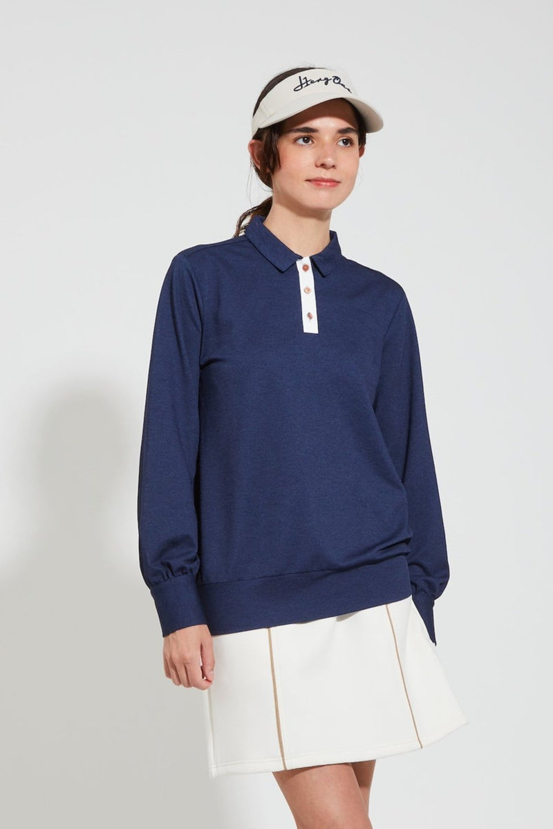 【2024 NEW】WOMENS PIQUET LONG SLEEVE POLO SHIRT