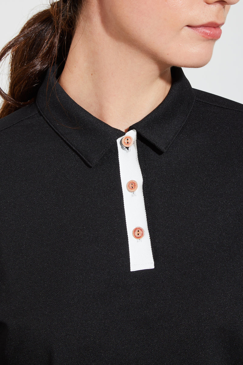 【2024 NEW】WOMENS PIQUET LONG SLEEVE POLO SHIRT