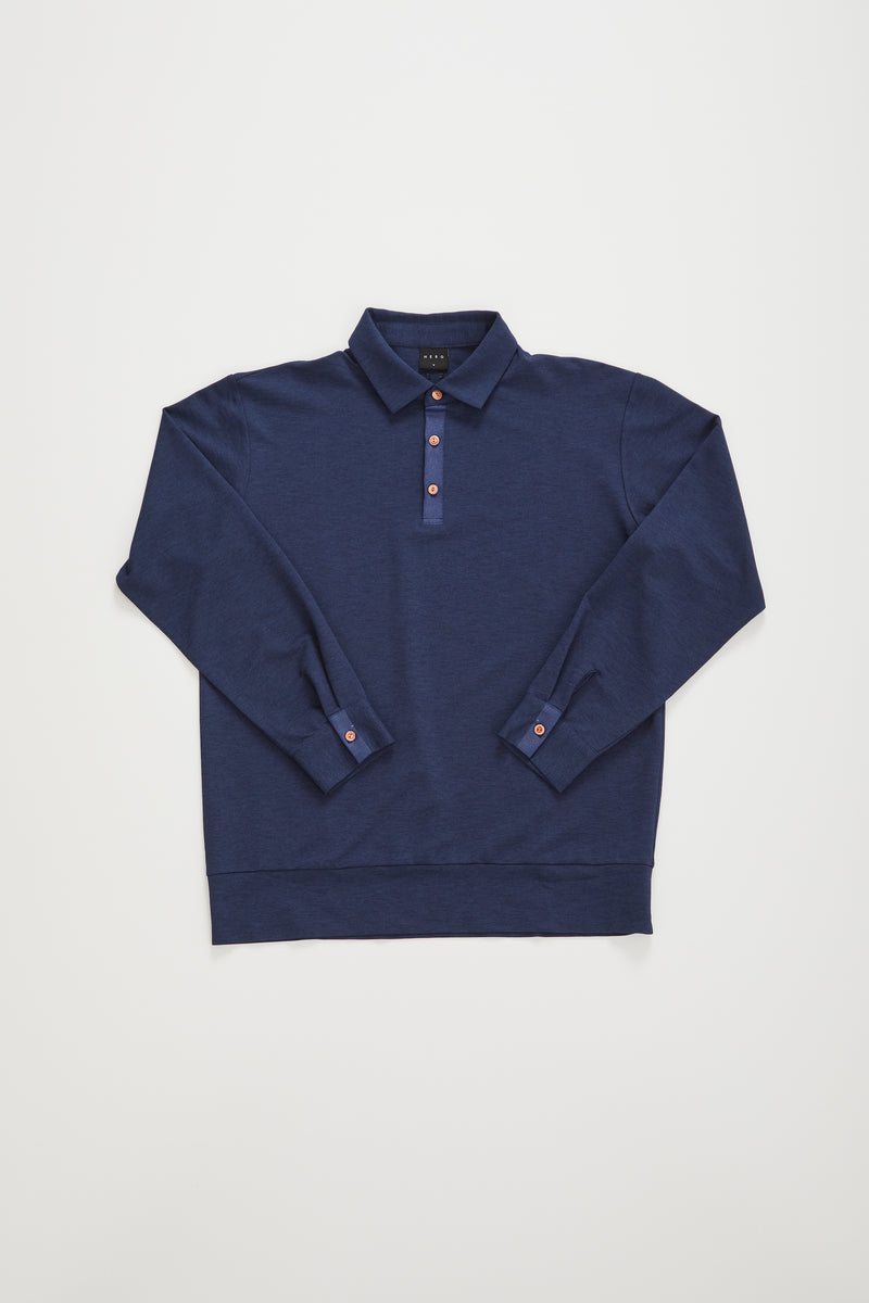 【2024 NEW】MENS PIQUET LONG SLEEVE POLO SHIRT