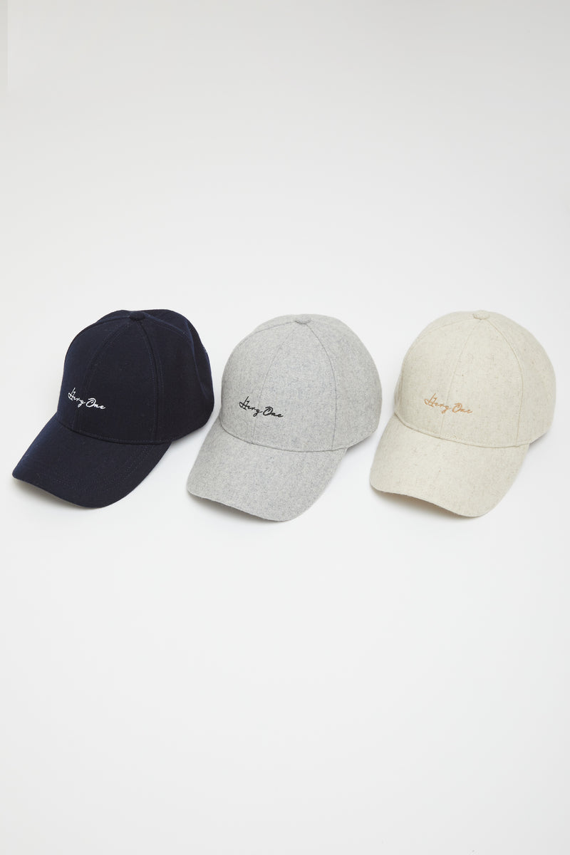 【2024 NEW】WOOL/PE 6PANEL CAP