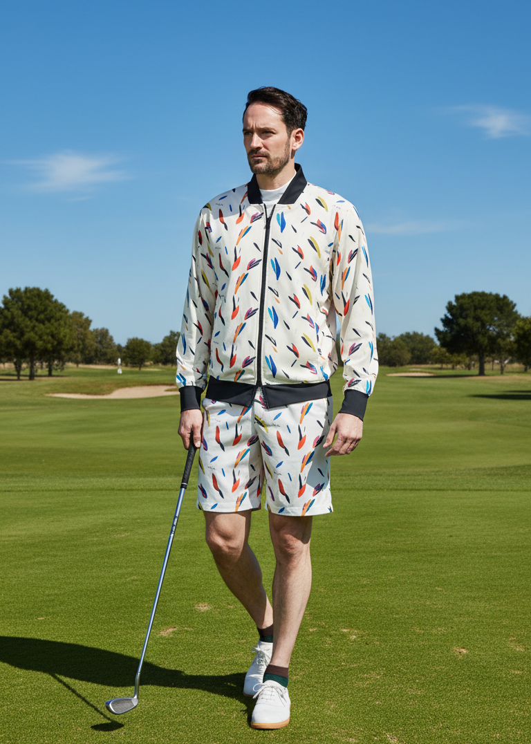 【NEW】サマープリントブルゾン・メンズ