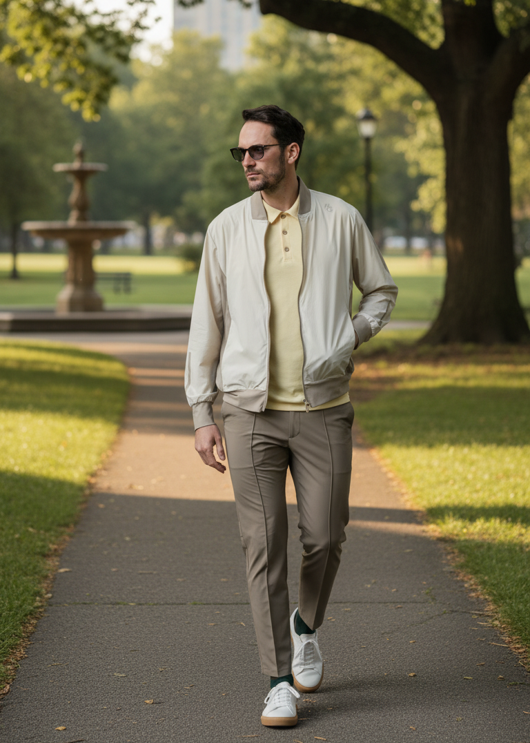 【NEW】パッカブルコンパクトナイロンストレッチブルゾン