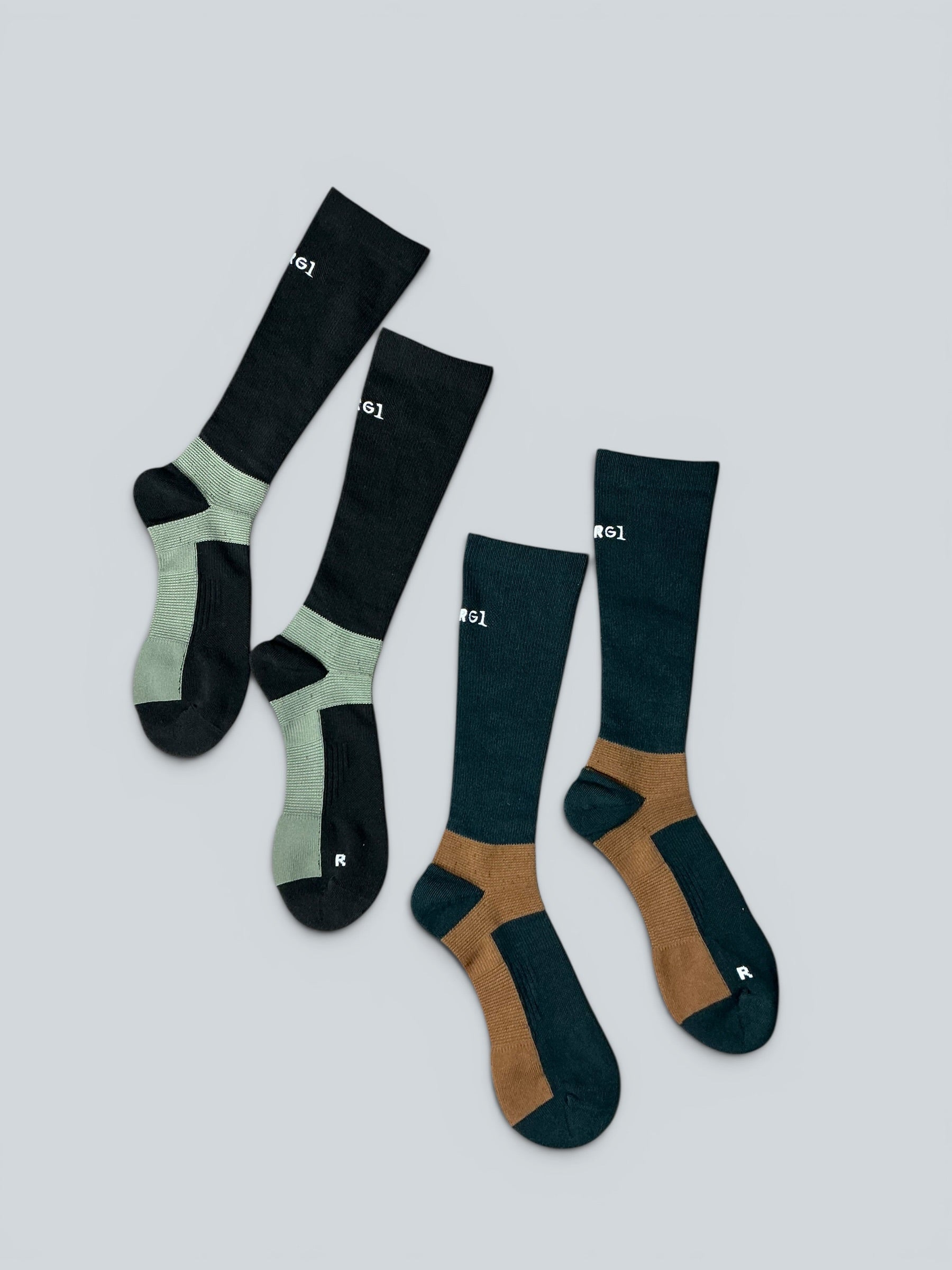 【NEW】ロングソックス Green＆Black